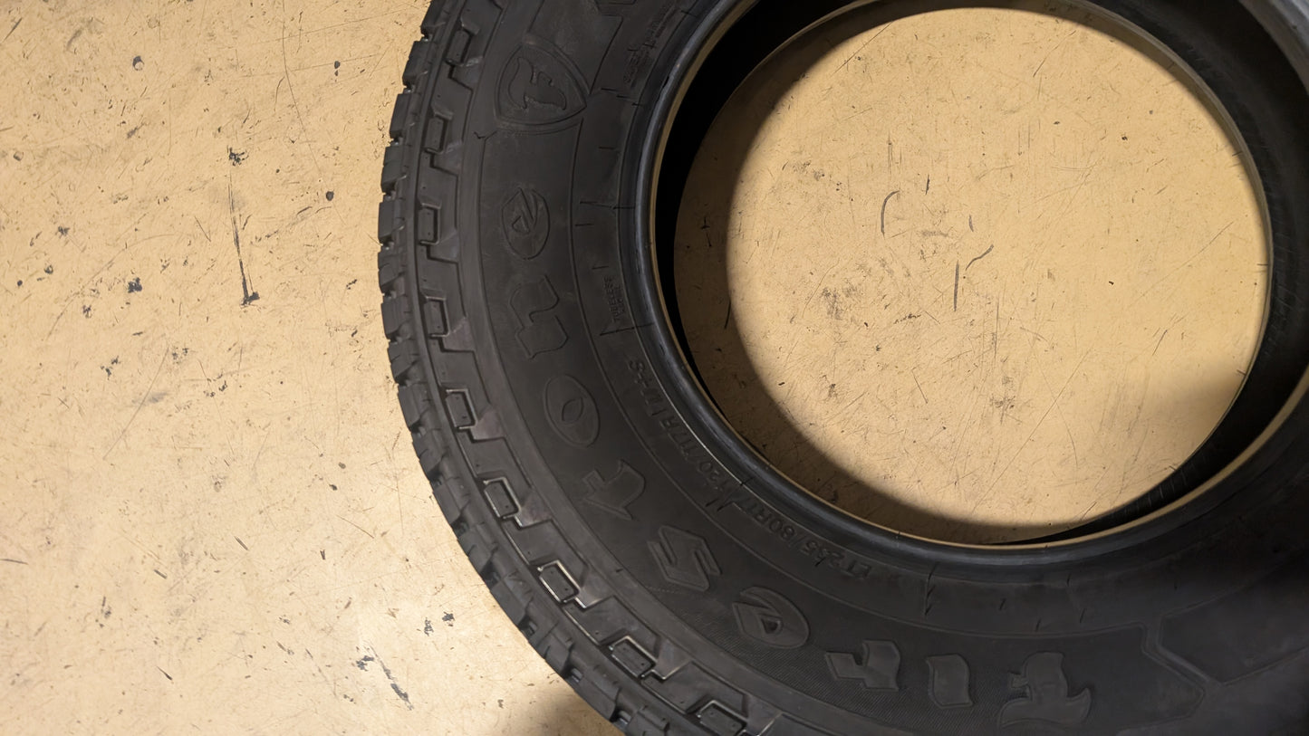 FIRESTONE TRANSFORCE AT2 BSW LT 235 80 17 120/117R ALL TERRAIN TIRE 000185