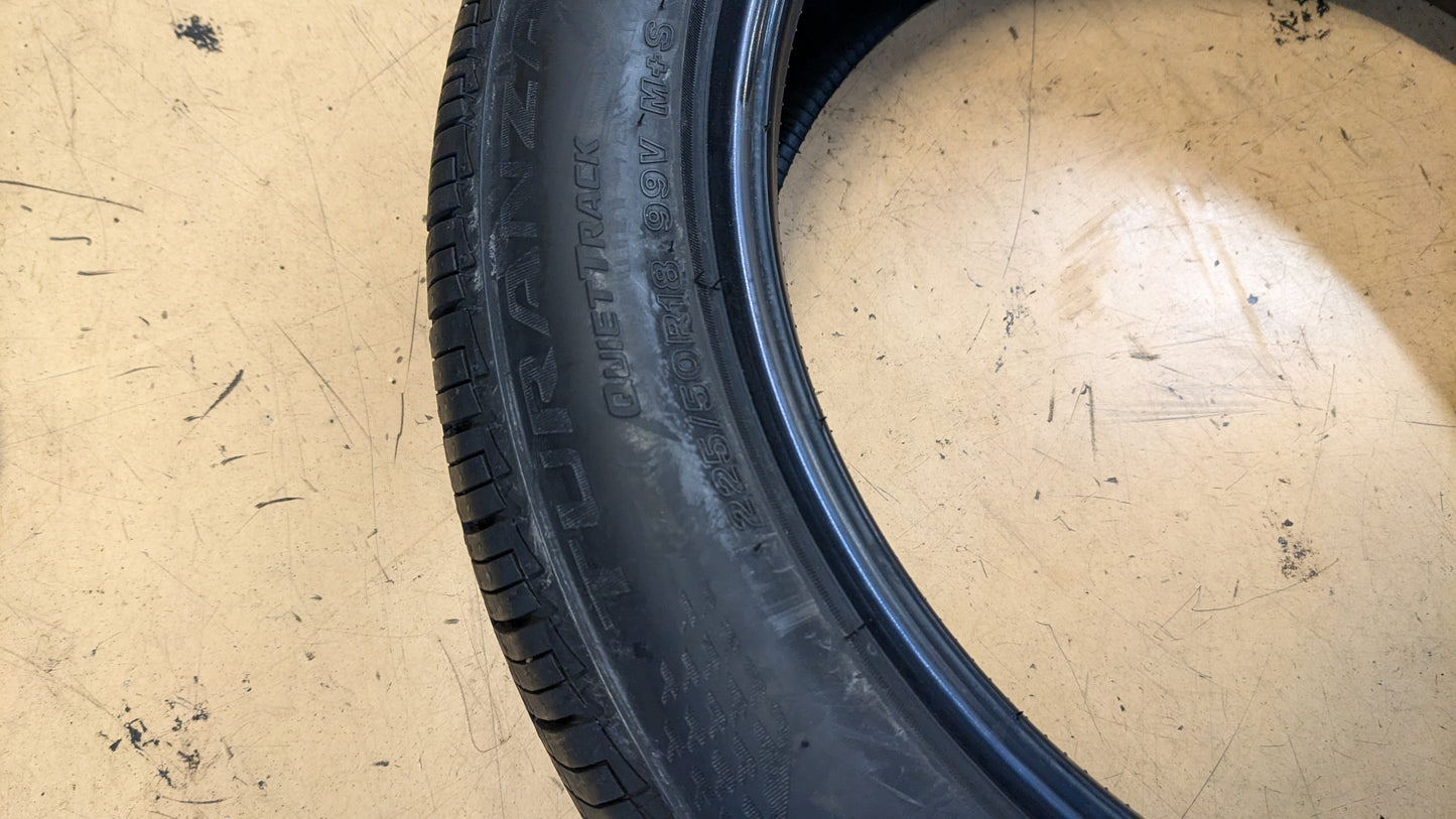 BRIDGESTONE TURANZA QUIET TRACK BSW P 225 50 18 99V XL ALL SEASON TIRE 004323