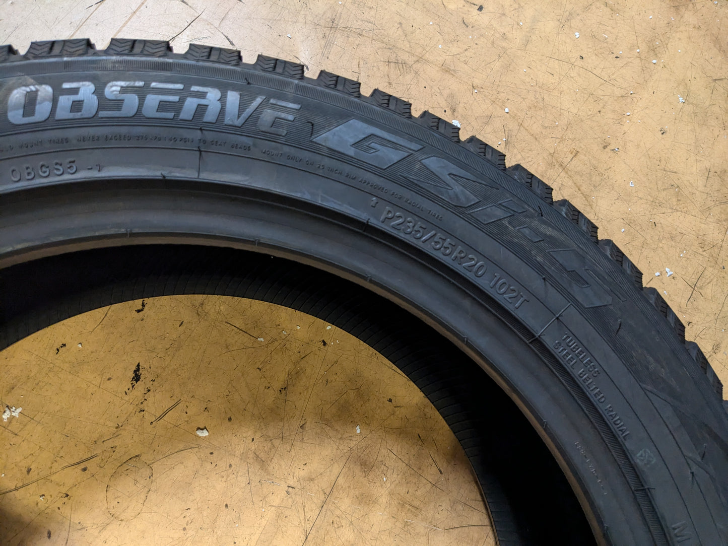 NOS TOYO OBSERVE GSI-5 BSW P 235 55 20 102T WINTER/SNOW TIRE 130830