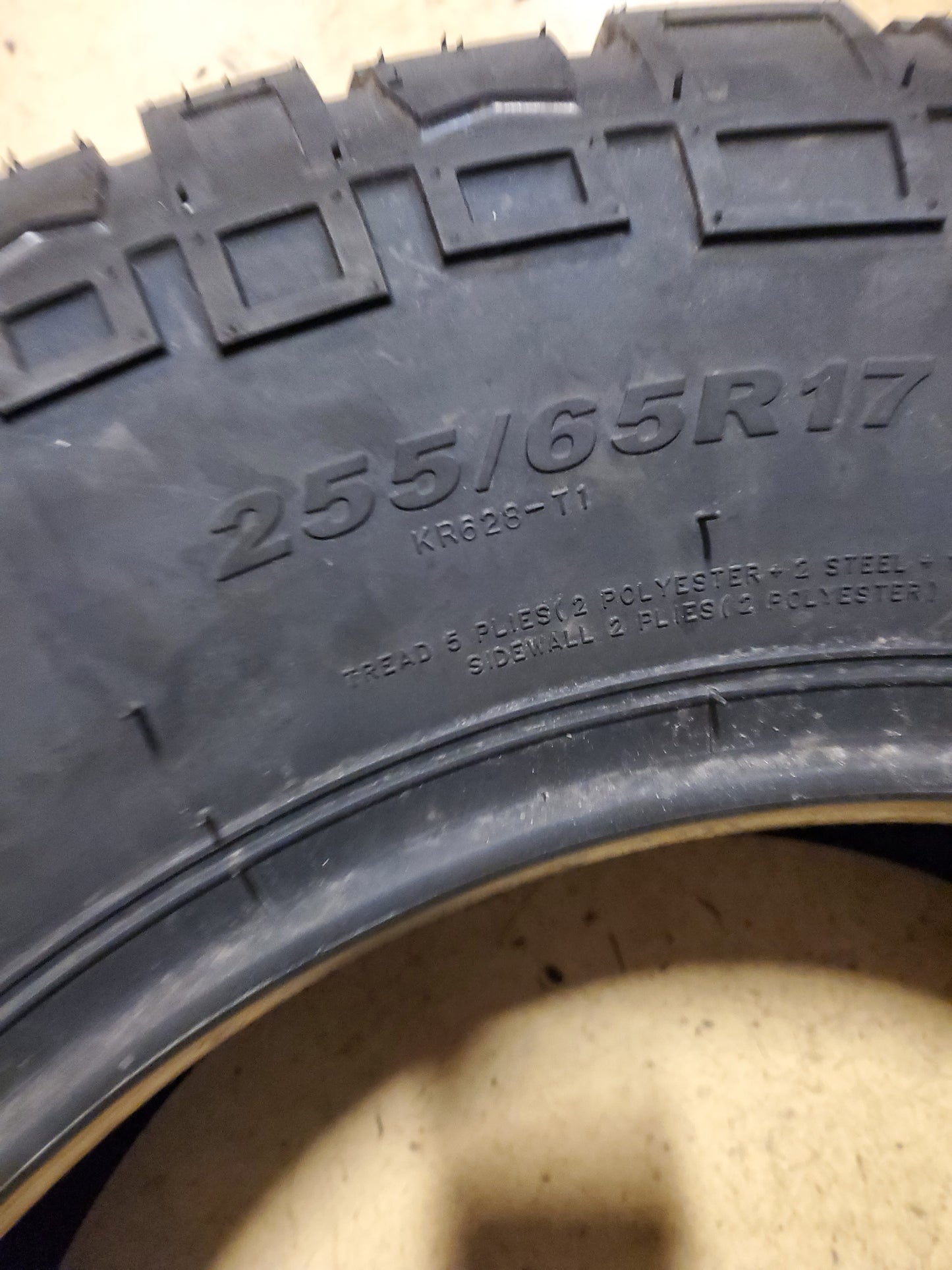 KENDA KLEVER A/T 2 KR628 BSW P 255 65 17 114T XL ALL TERRAIN TIRE 628045