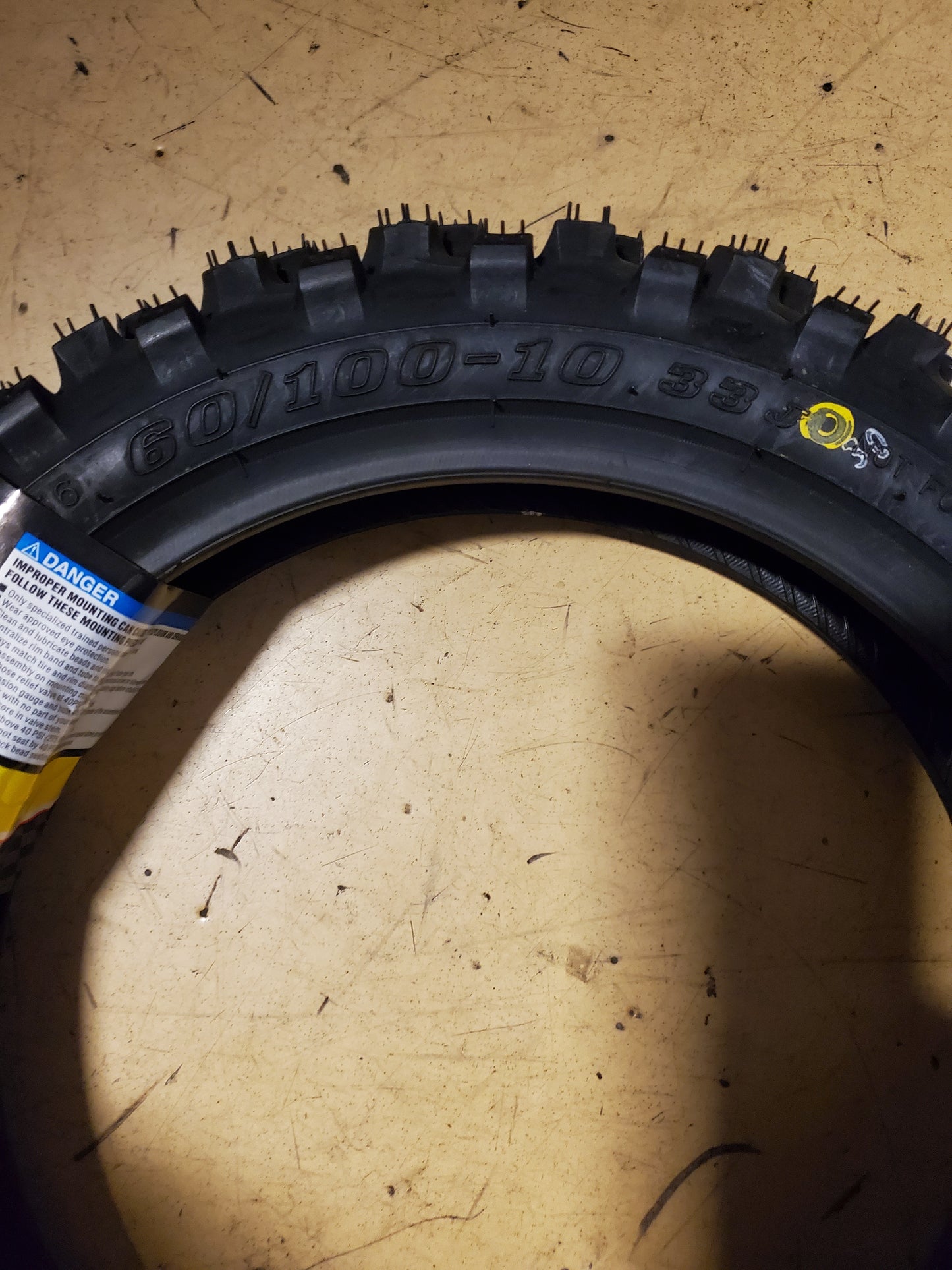 DUNLOP GEOMAX MX34 BSW 60 100 10 33J FRONT DIRT BIKE TIRE 45273500