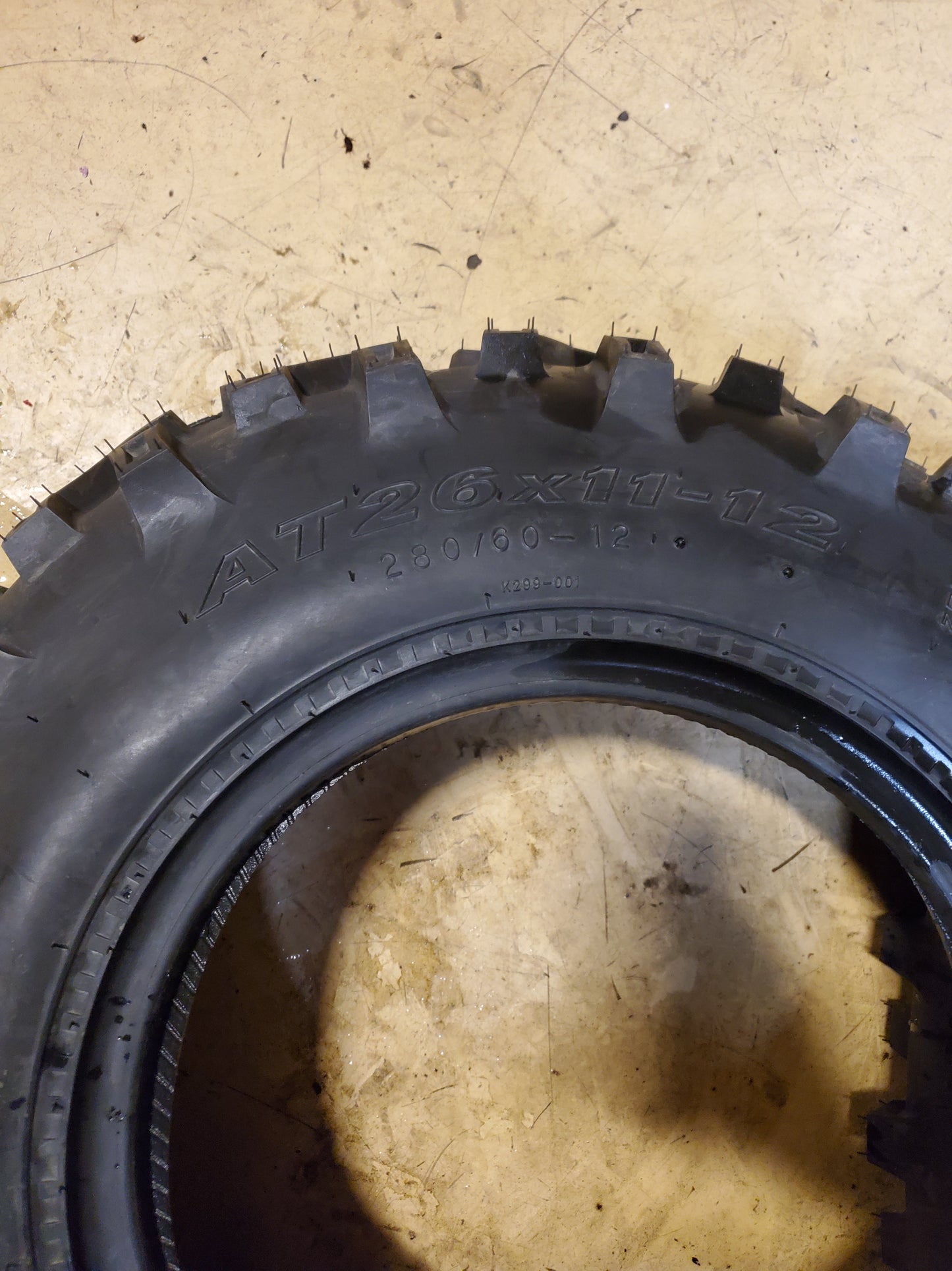 KENDA BEAR CLAW K299 BSW AT 26 11 12 6PLY REAR ATV/UTV TIRE 082991261C1