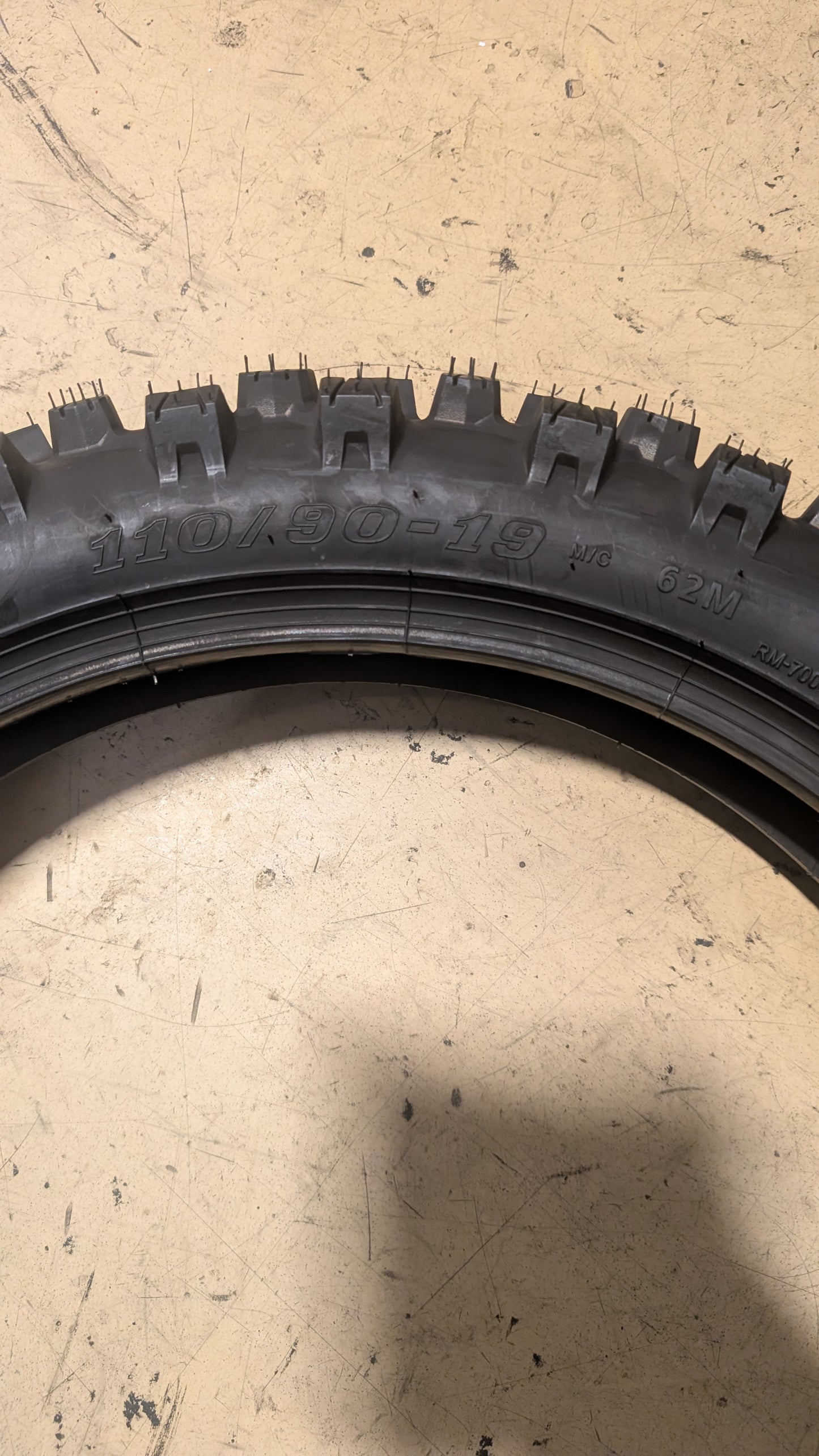 TUSK EMEX T-35 BSW 110 90 19 62M FRONT DIRT BIKE TIRE TET1109019