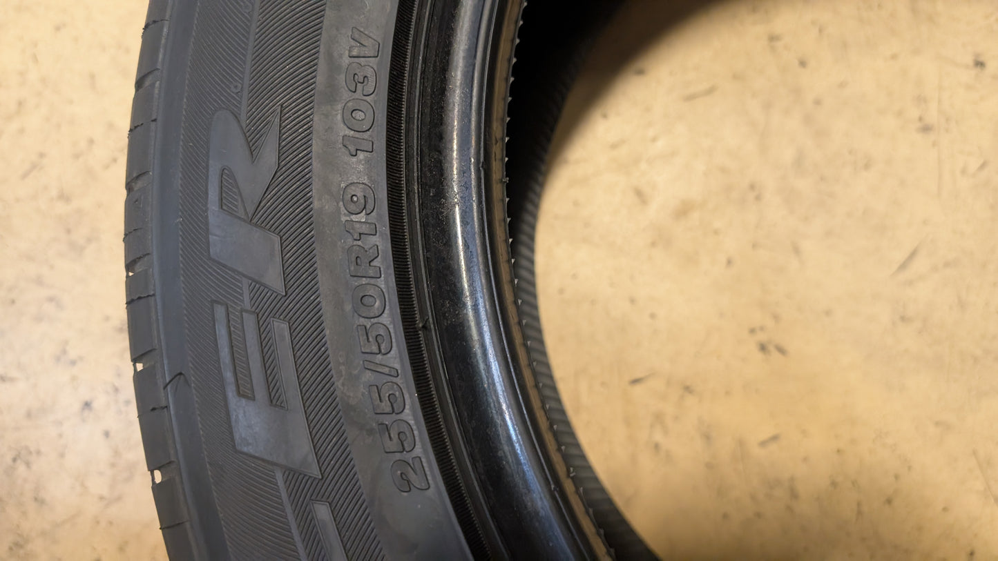 2 BRIDGESTONE DUELER H/P SPORT BSW P 255 50 19 103V UHP TIRE 049020