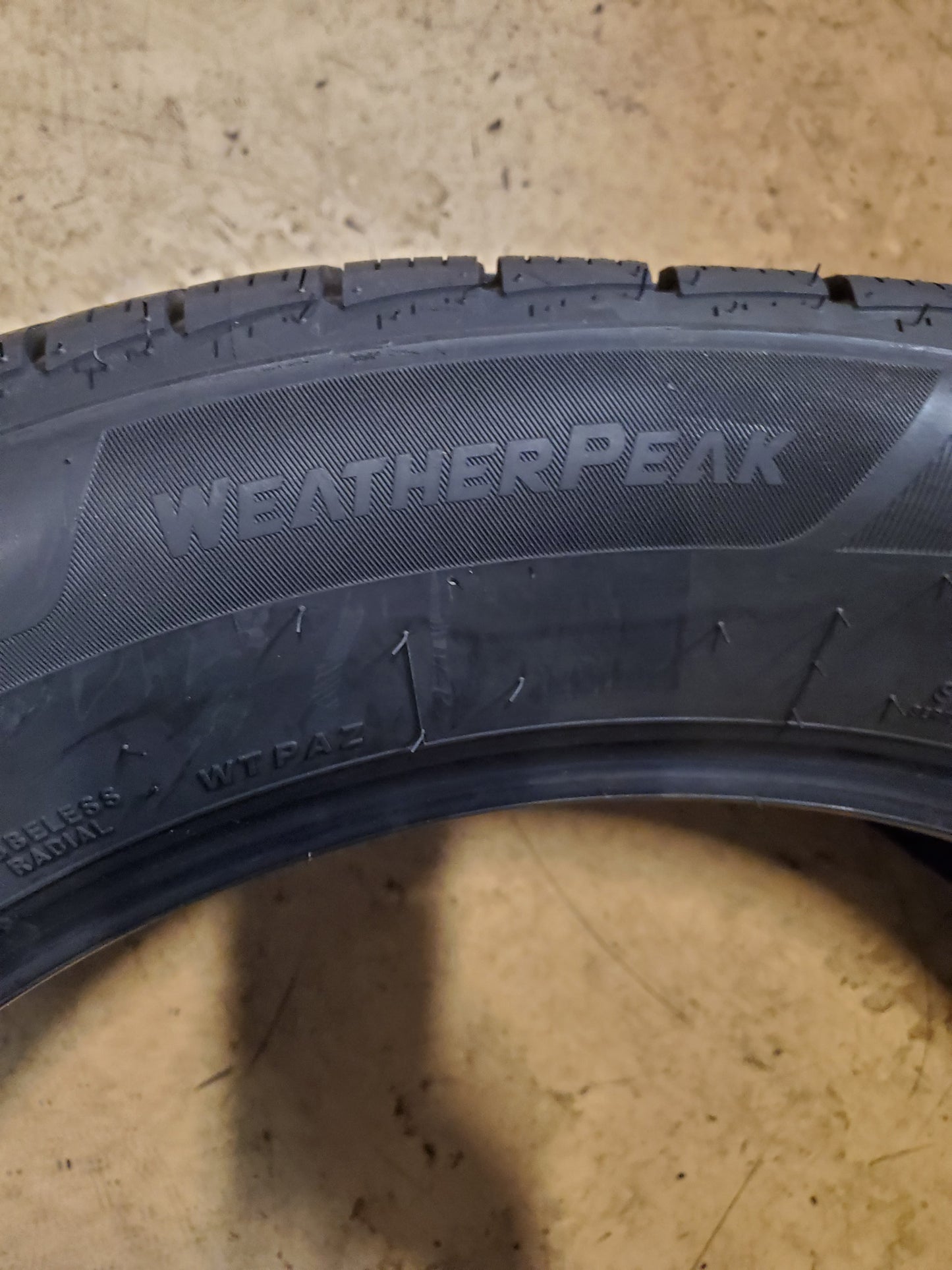 2 BRIDGESTONE WEATHERPEAK BSW P 235 55 19 101H ALL WEATHER TIRE 009650