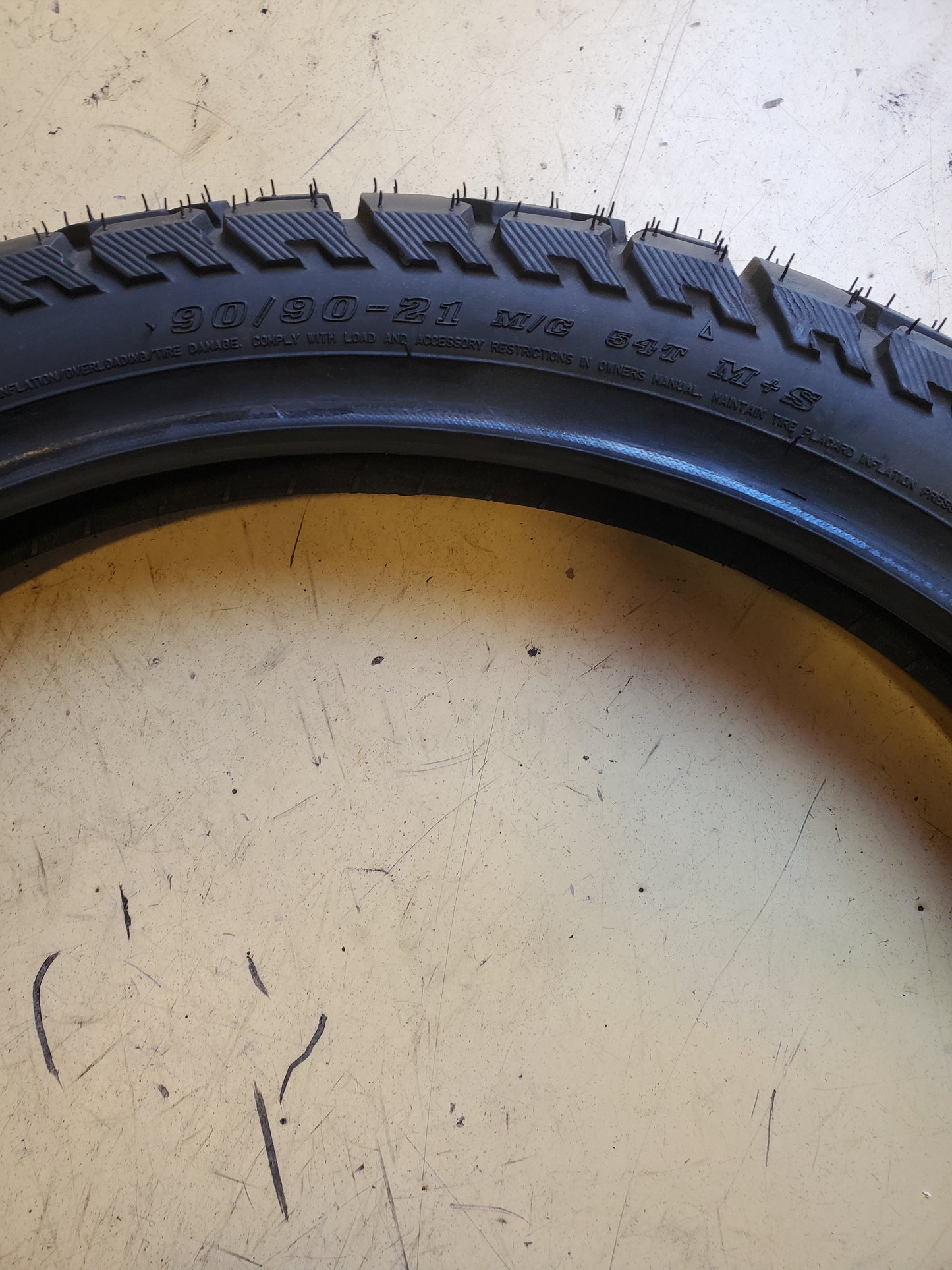 DUNLOP TRAILMAX MISSION BSW 90 90 21 54T FRONT MOTORCYCLE TIRE 45235482