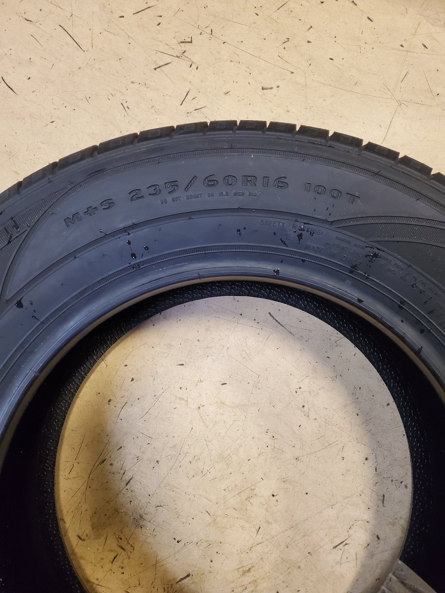 GOODYEAR ASSURANCE ALL-SEASON BSW P 235 60 16 100T TIRE 407784374