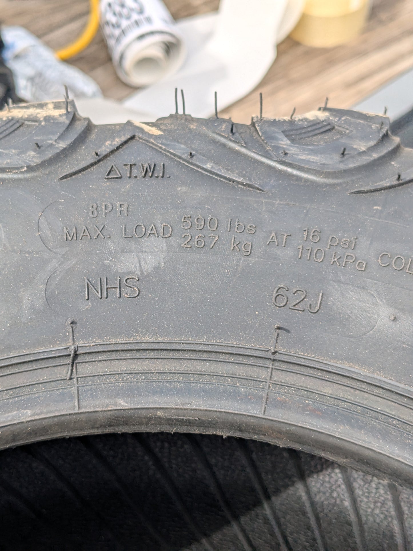NOS WANDA WU06 BSW P 24 10 12 62J 8PLY ATV/UTV TIRE WU05241012