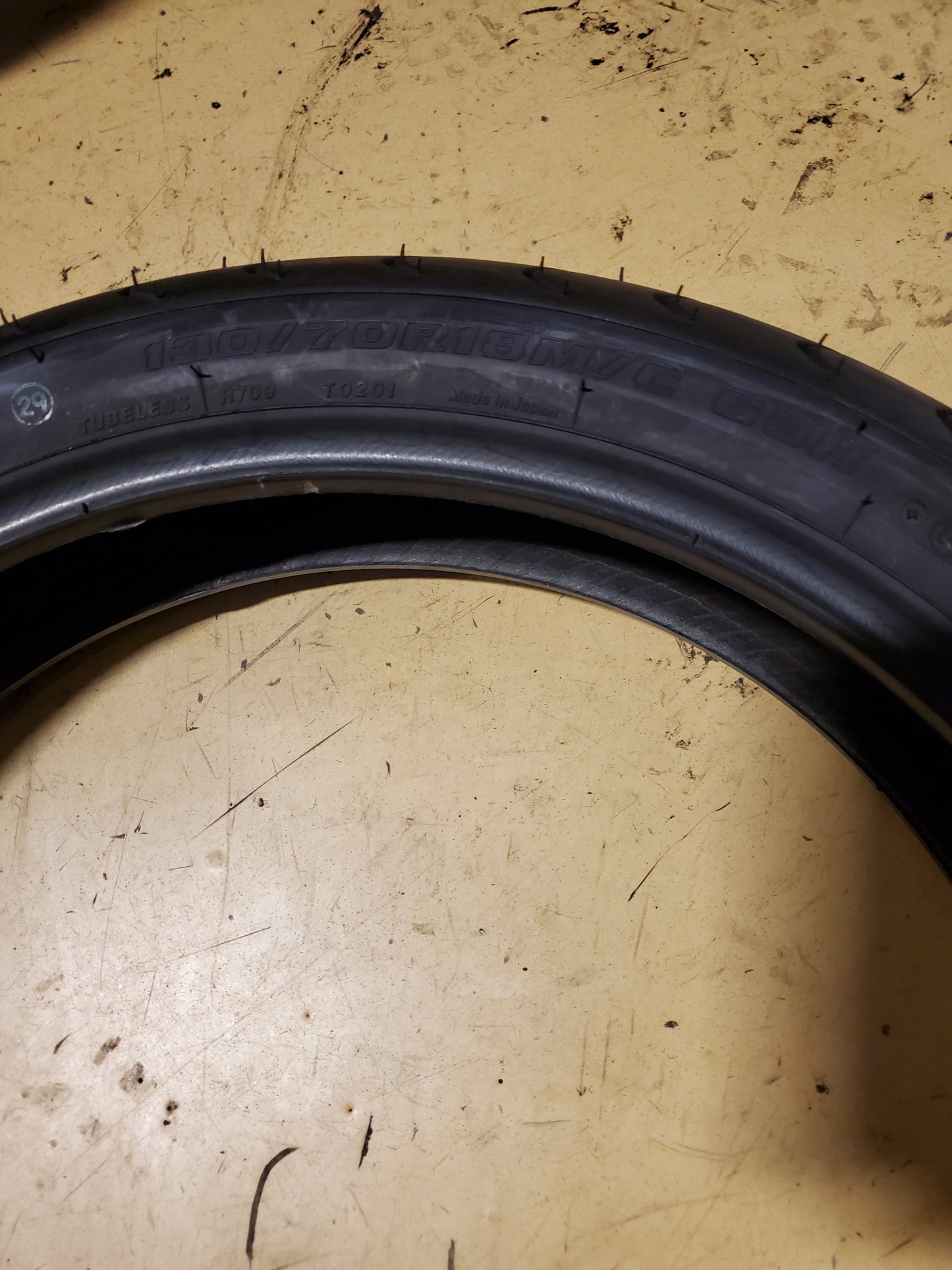 BRIDGESTONE EXEDRA G709 BSW 130 70 18 63H FRONT MOTORCYCLE TIRE 122971
