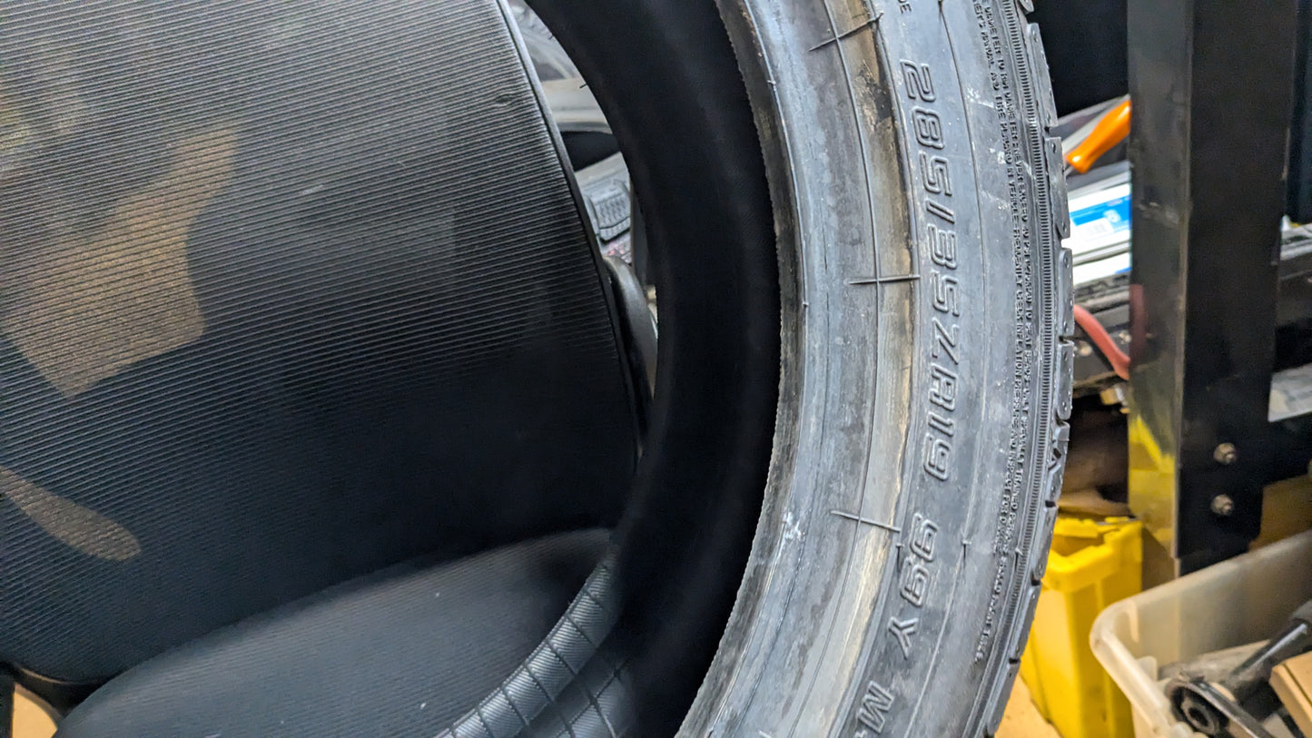 2 FALKEN AZENIS FK460 A/S BSW P 285 35 19 99Y UHP ALL SEASON TIRE 28105989