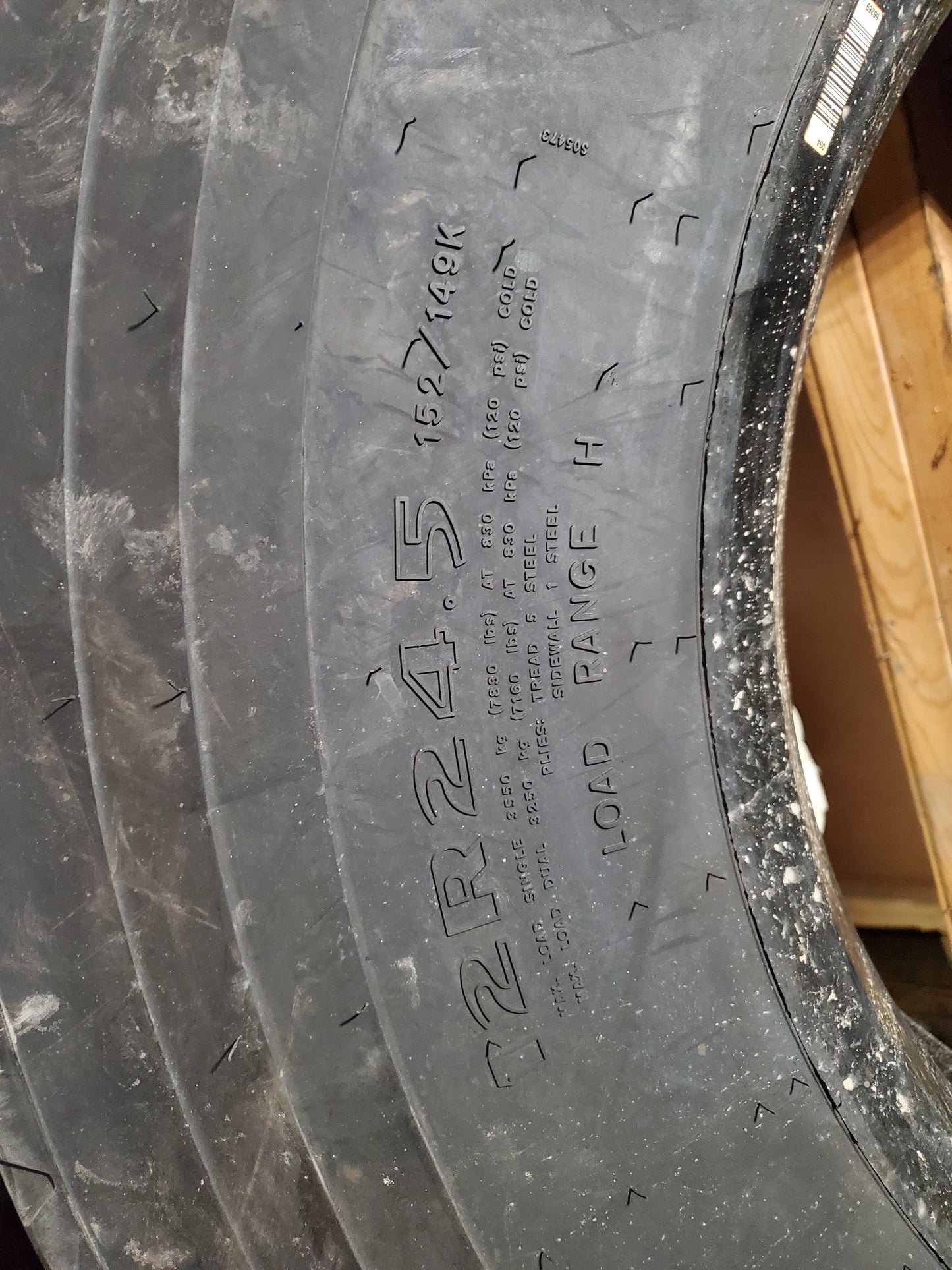 NOS GOODYEAR G751 MSA BSW LT 12 24.5 152/149K 16PLY ALL POSITION TIRE 138869576
