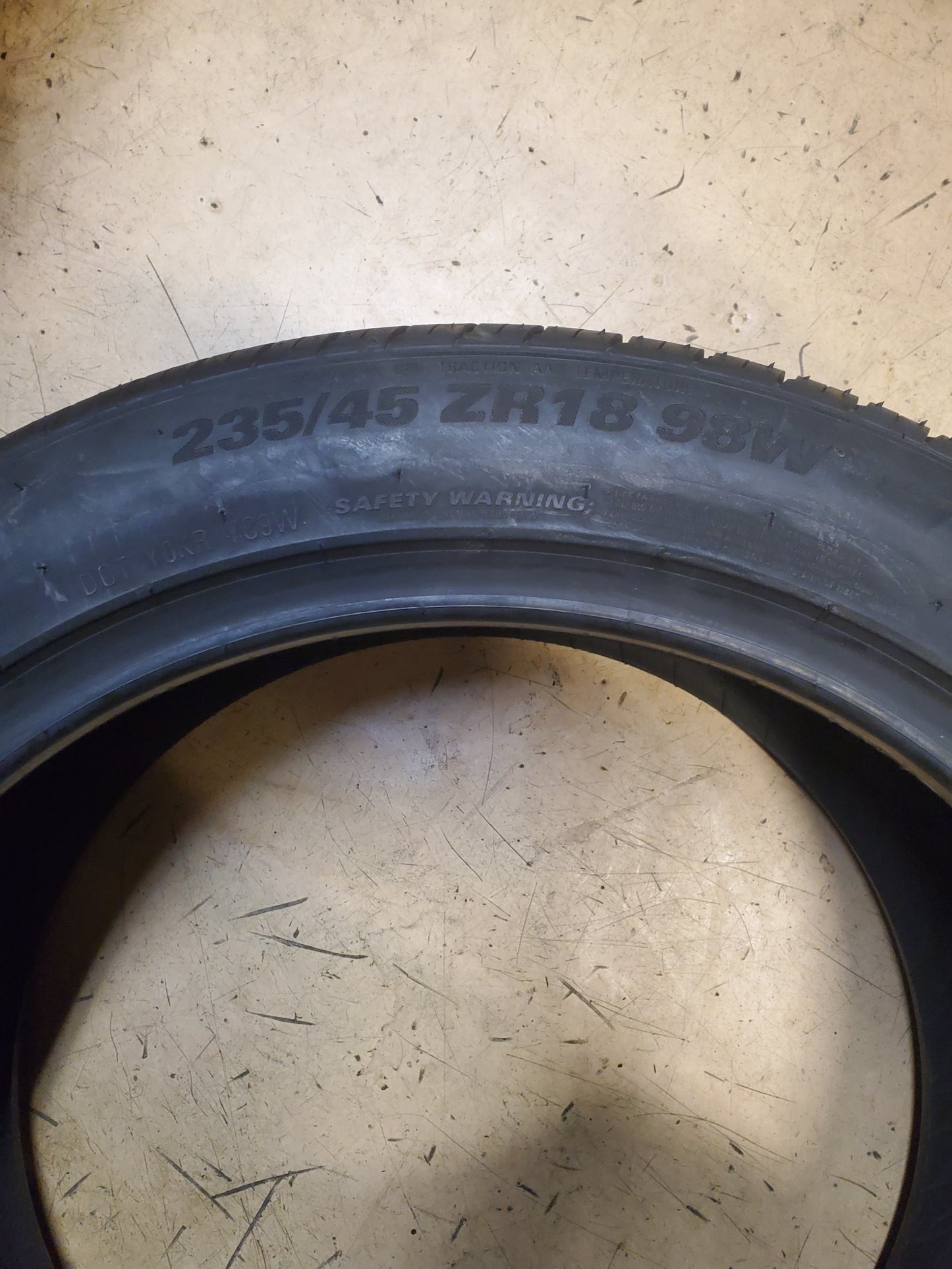 KUMHO ECSTA 4X II BSW P 235 45 18 98W XL UHP TIRE 2185413