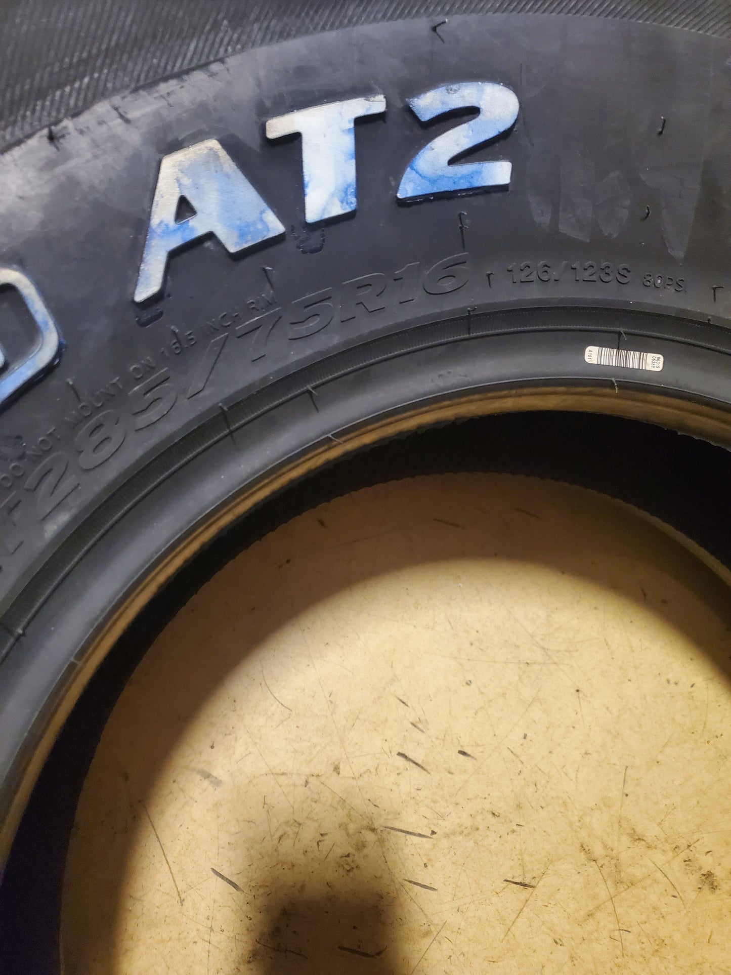 HANKOOK DYNAPRO AT2 BSW LT 285 75 16 126/123S 10PLY ALL TERRAIN TIRE 2020871