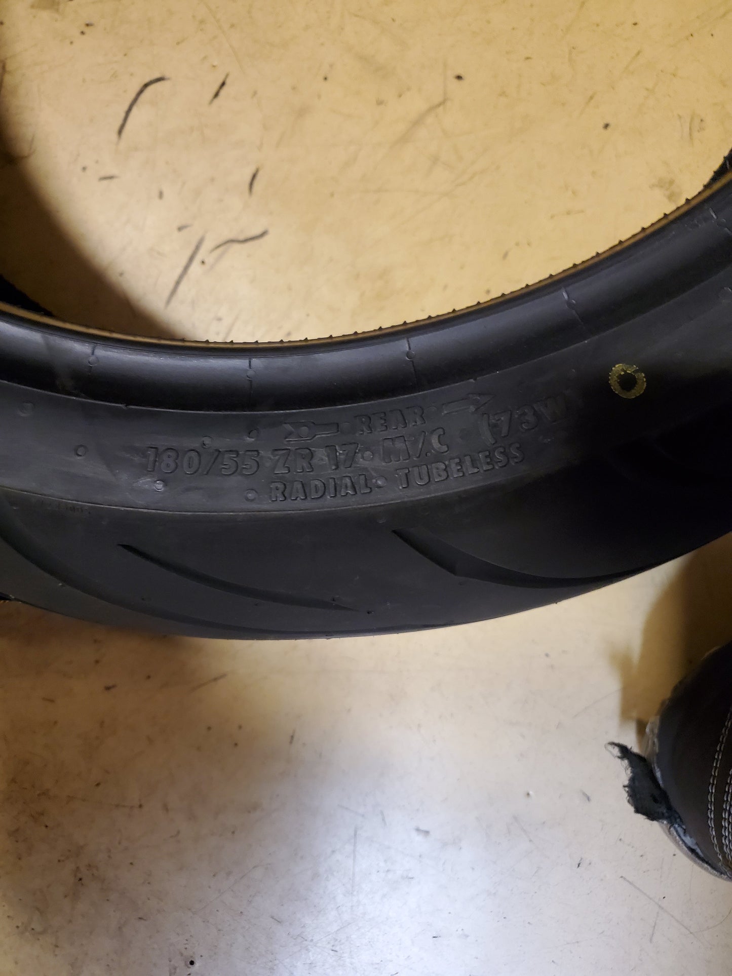 CONTINENTAL CONTIMOTION BSW 180 55 17 73W REAR MOTORCYCLE TIRE 02550200000