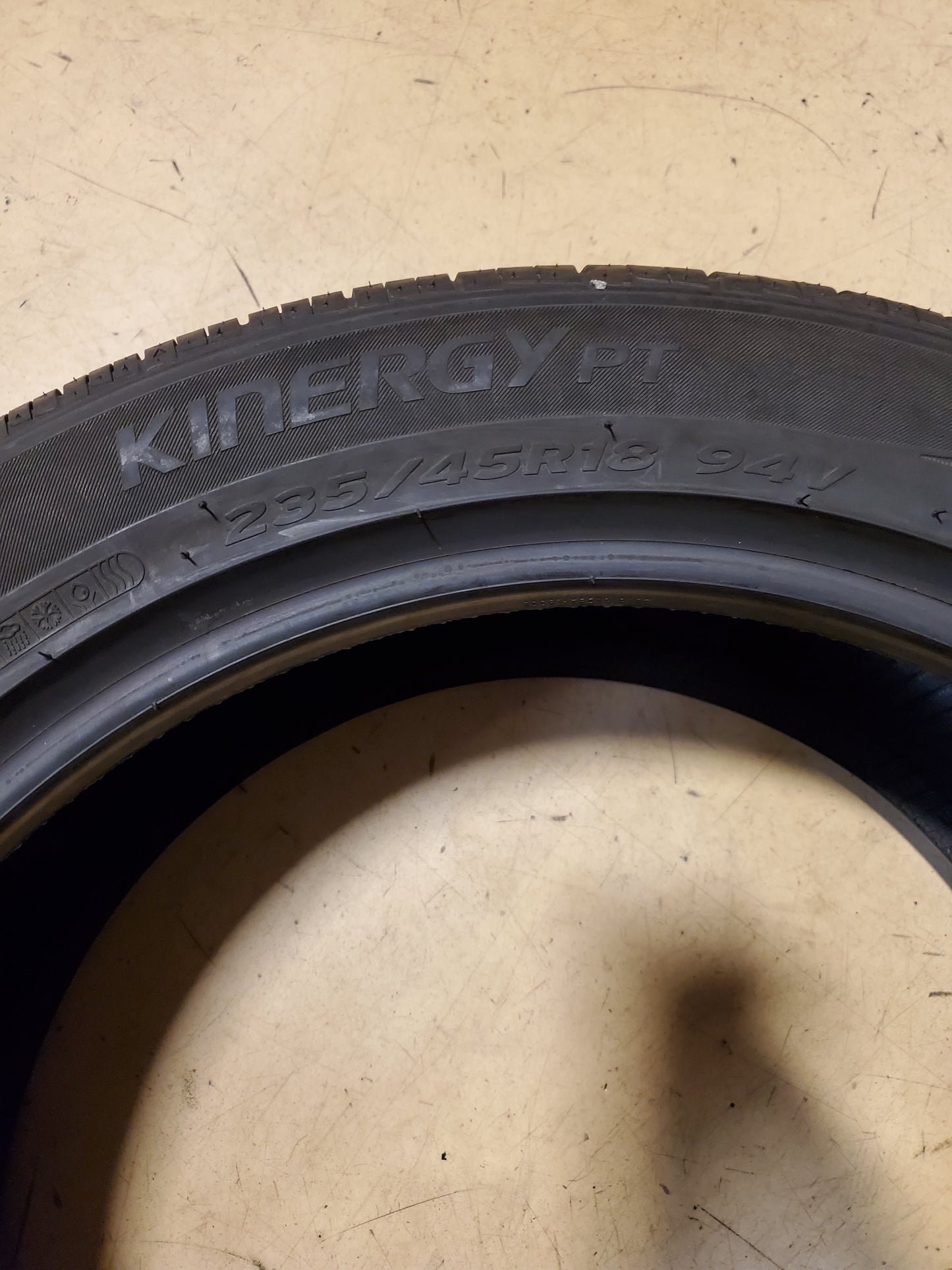 HANKOOK KINERGY PT BSW P 235 45 18 94V ALL SEASON TIRE 1025076