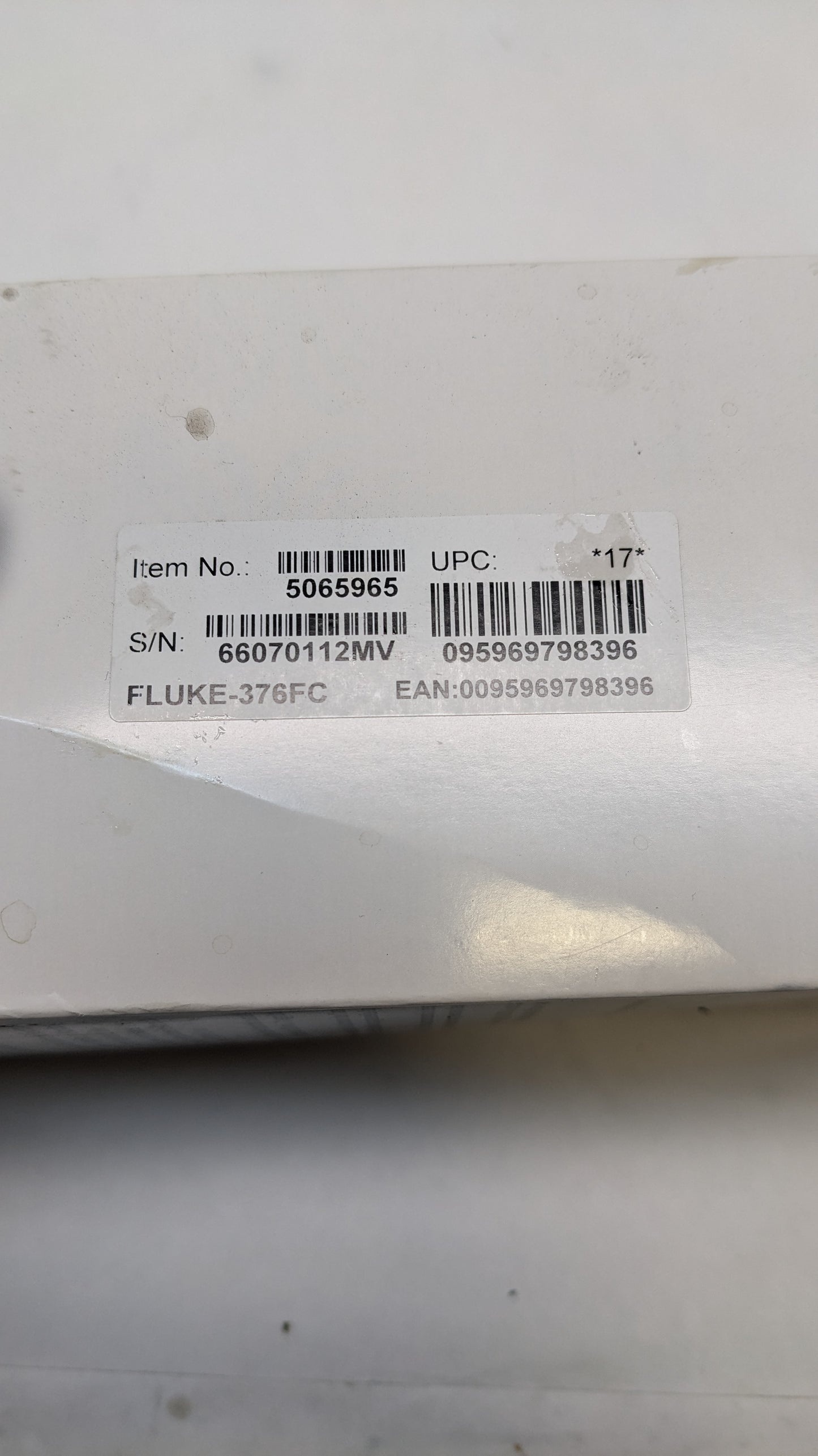 FLUKE AC/DC CLAMP METER 376FC 5065965