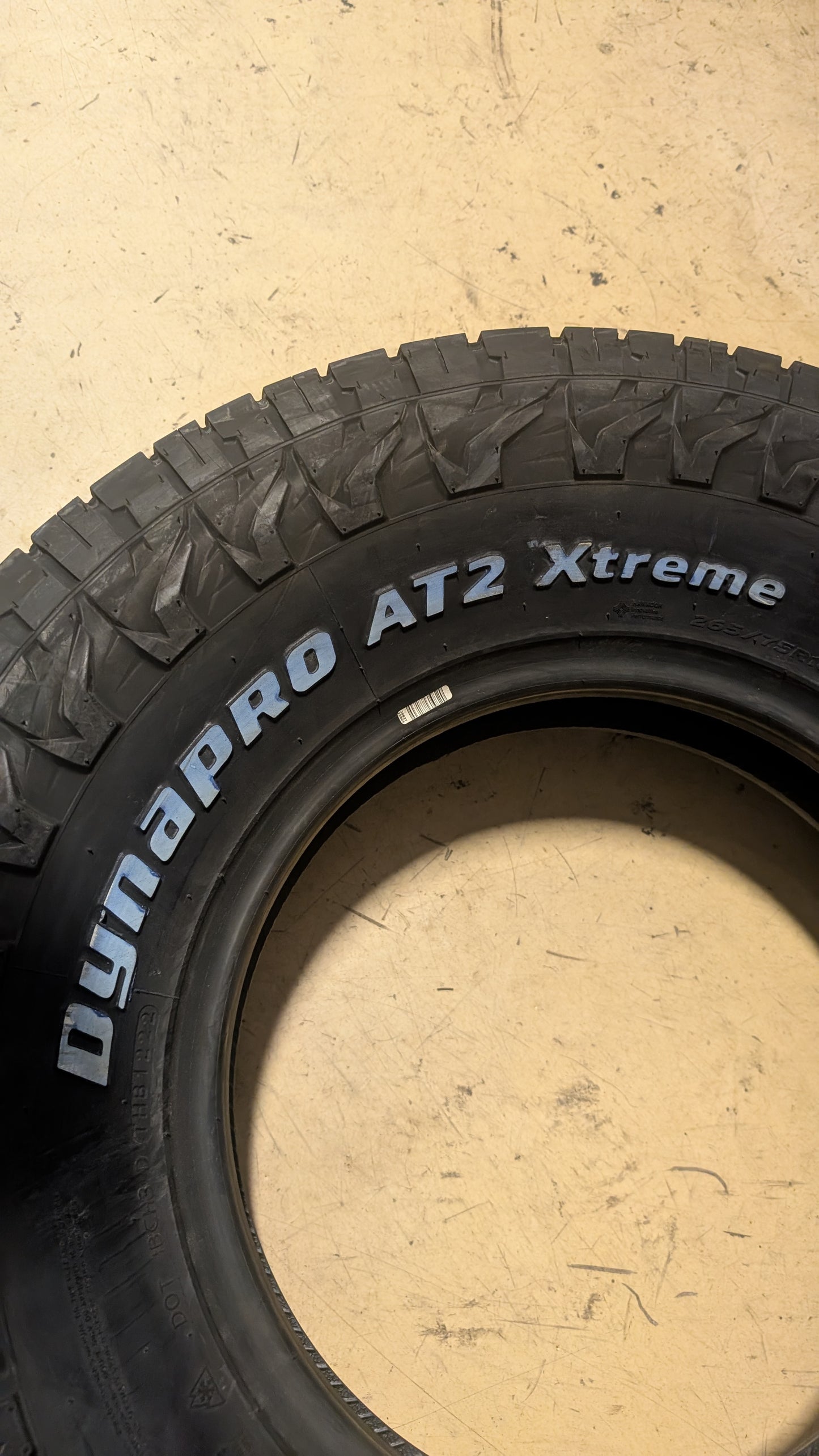 HANKOOK DYNAPRO AT2 XTREME RWL P 265 75 16 116T ALL TERRAIN TIRE 1029793
