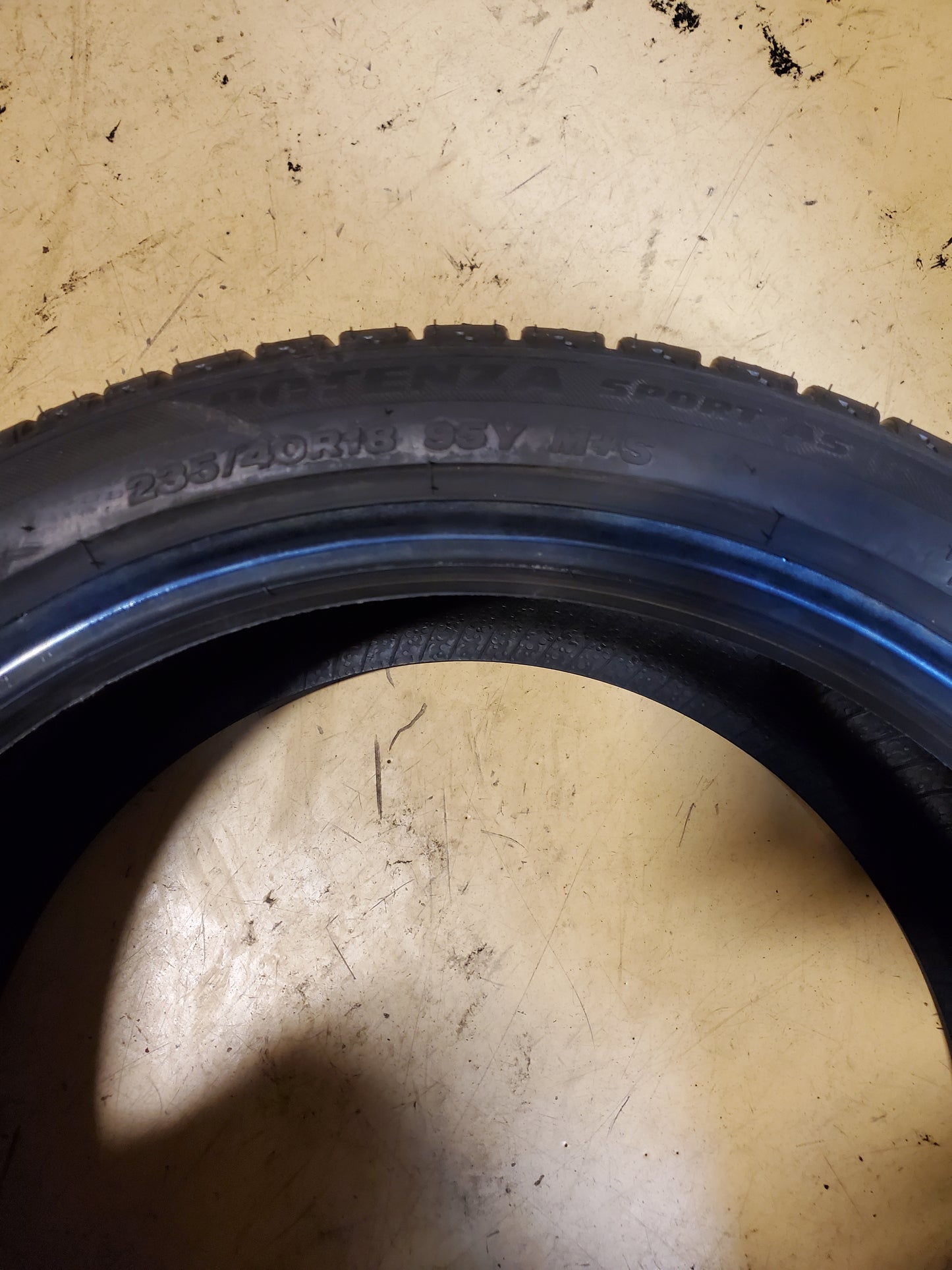 BRIDGESTONE POTENZA SPORT AS BSW P 235 40 18 95Y XL ALL SEASON TIRE 011898