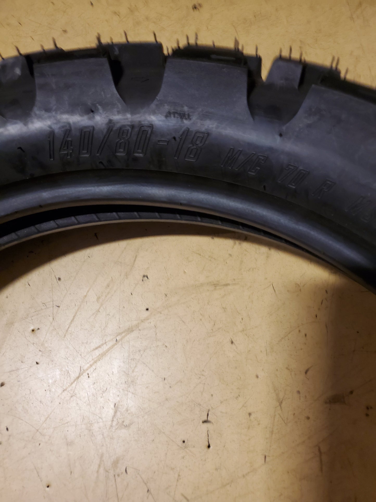 MOTOZ TRACTIONATOR ADVENTURE 140 80 18 70R REAR MOTORCYCLE TIRE 1414008018TT