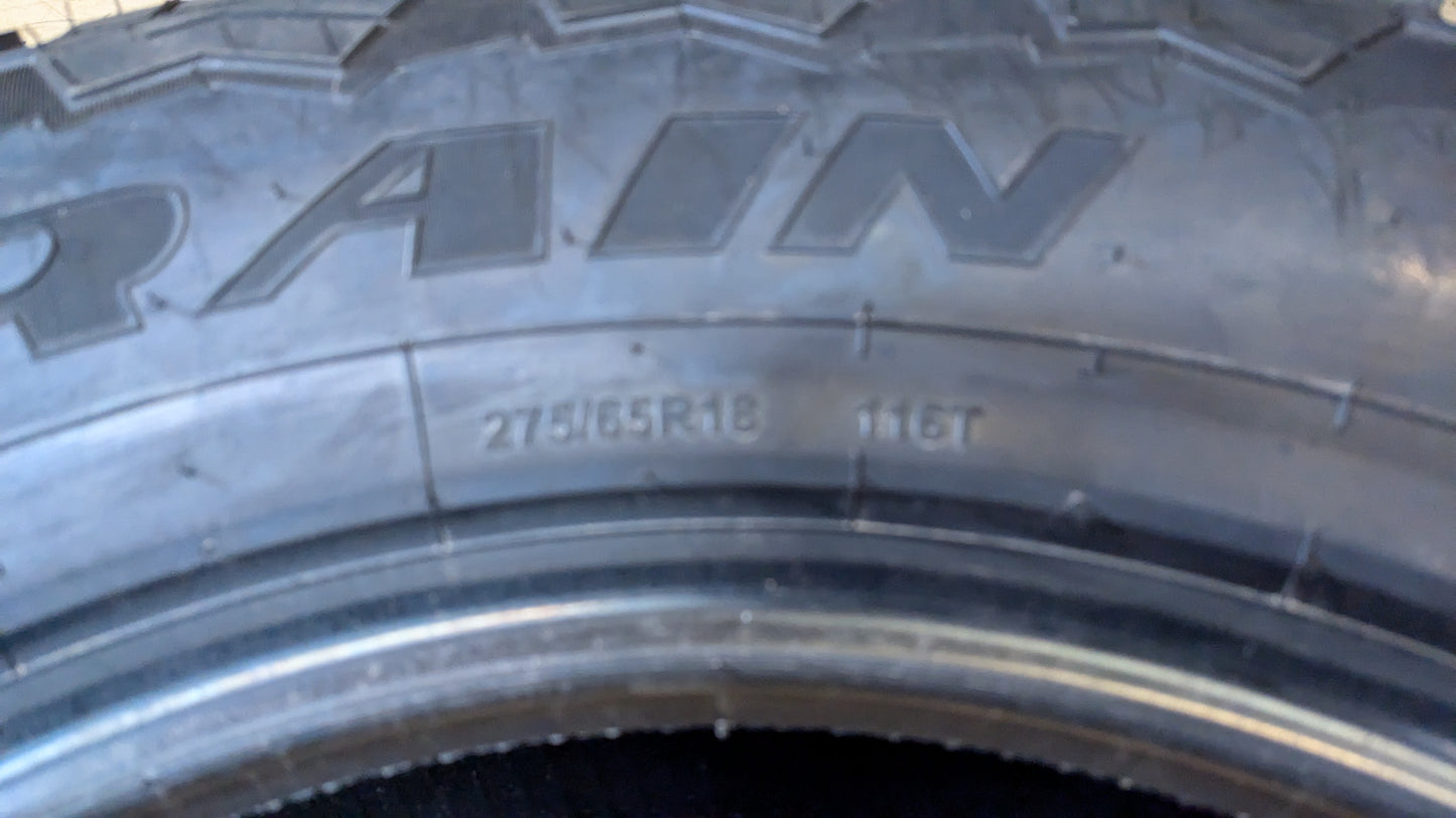 ROCKY MOUNTAIN ALL TERRAIN BSW P 275 65 18 116T TIRE 100UAD703