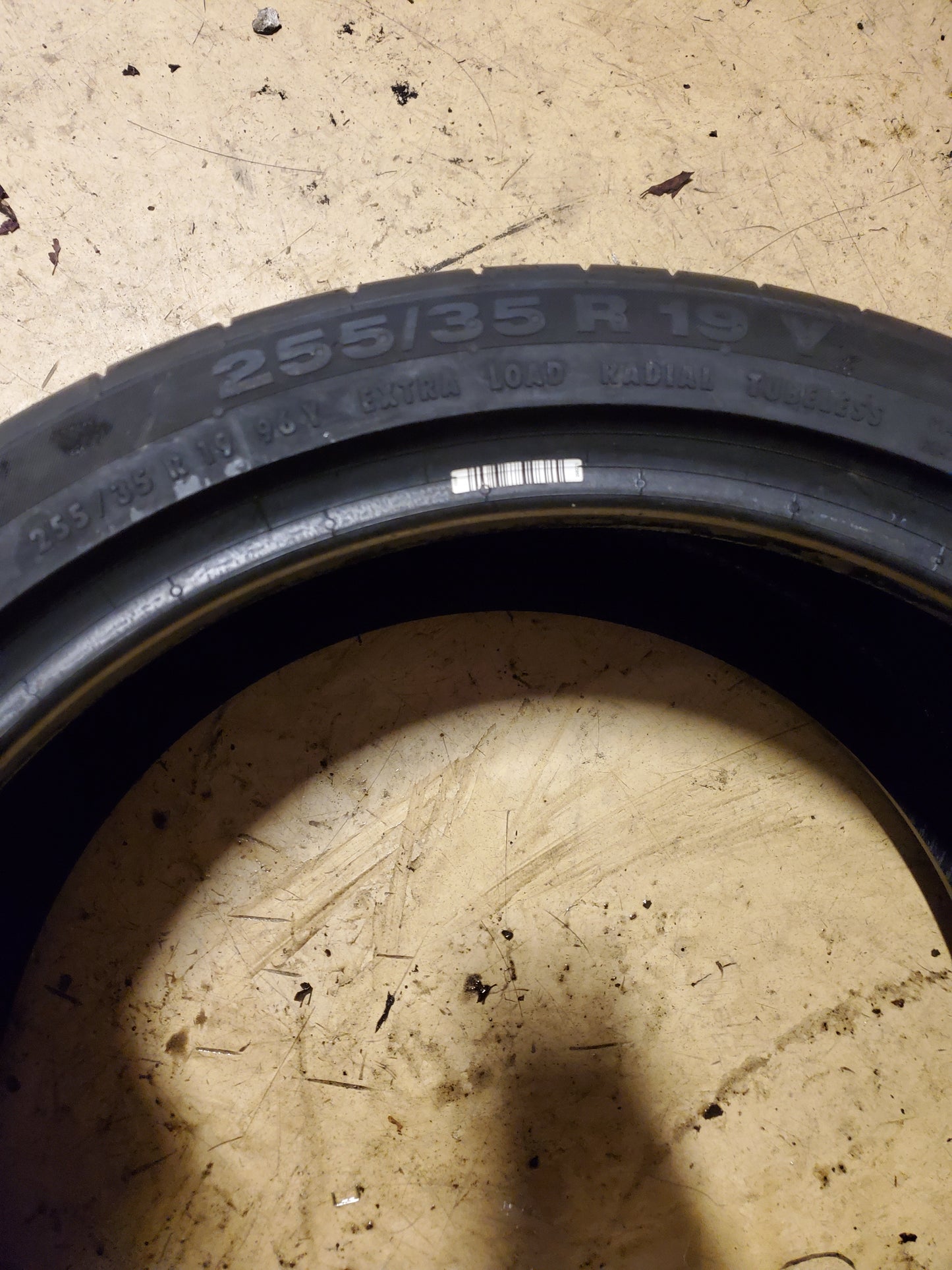 CONTINENTAL CONTISPORTCONTACT 5 SSR MOE P 255 35 19 96Y XL UHP TIRE 0356381