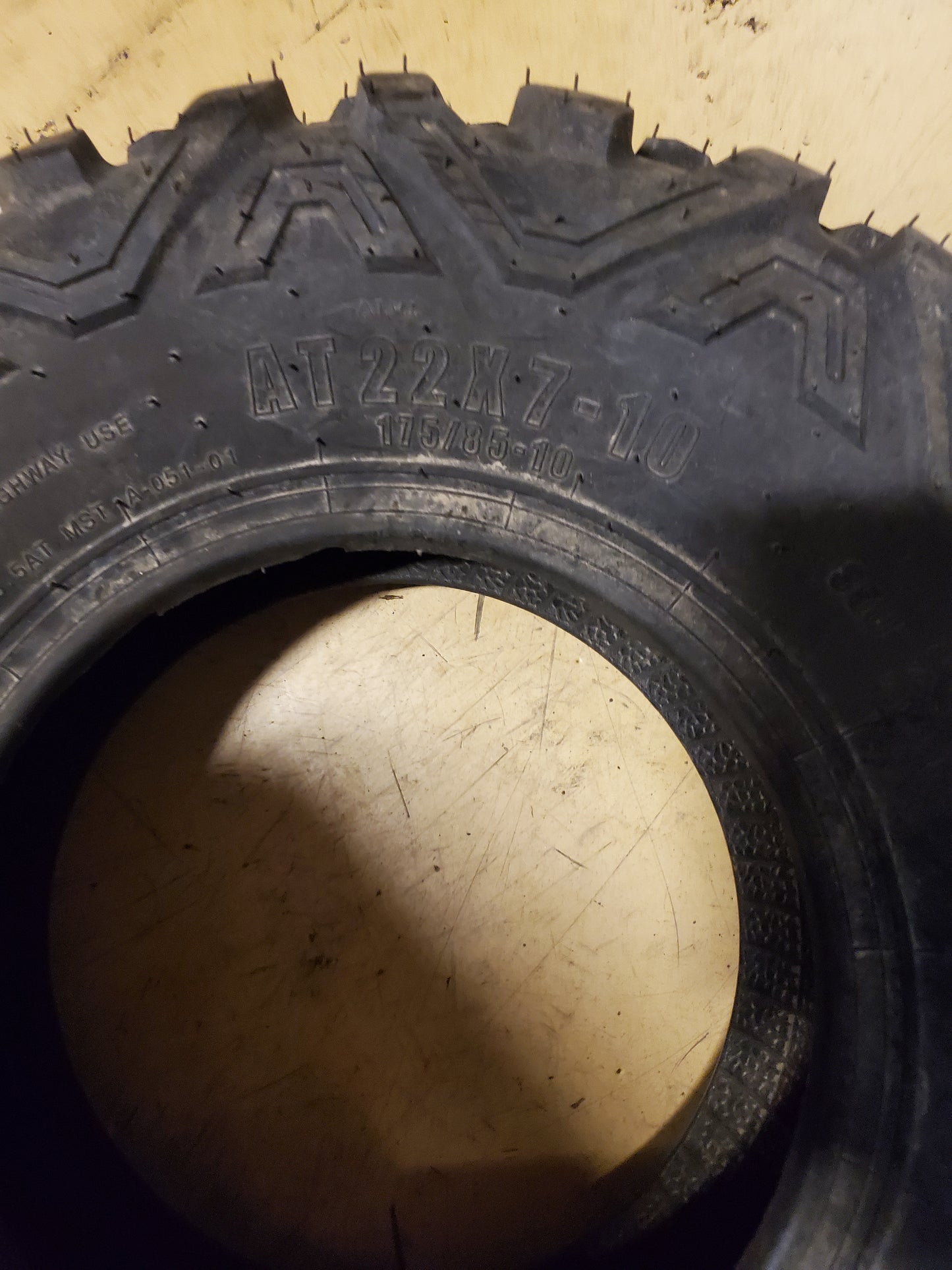NOS SUNF POWER II BSW AT 22 7 10 35J 6PLY ATV/UTV TIRE LCF1A051220710