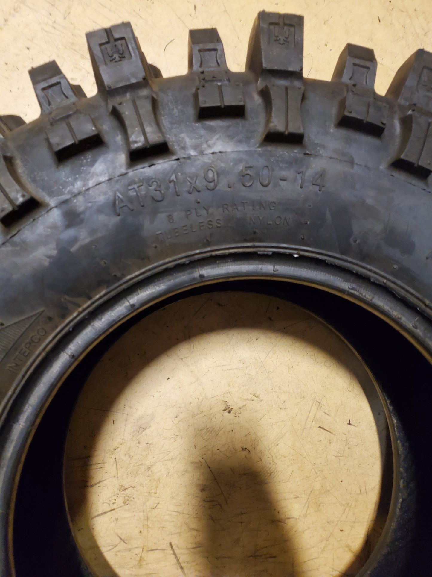 INTERCO BOGGER BSW AT 31 9.5 14 8PLY ATV/UTV TIRE IB319514