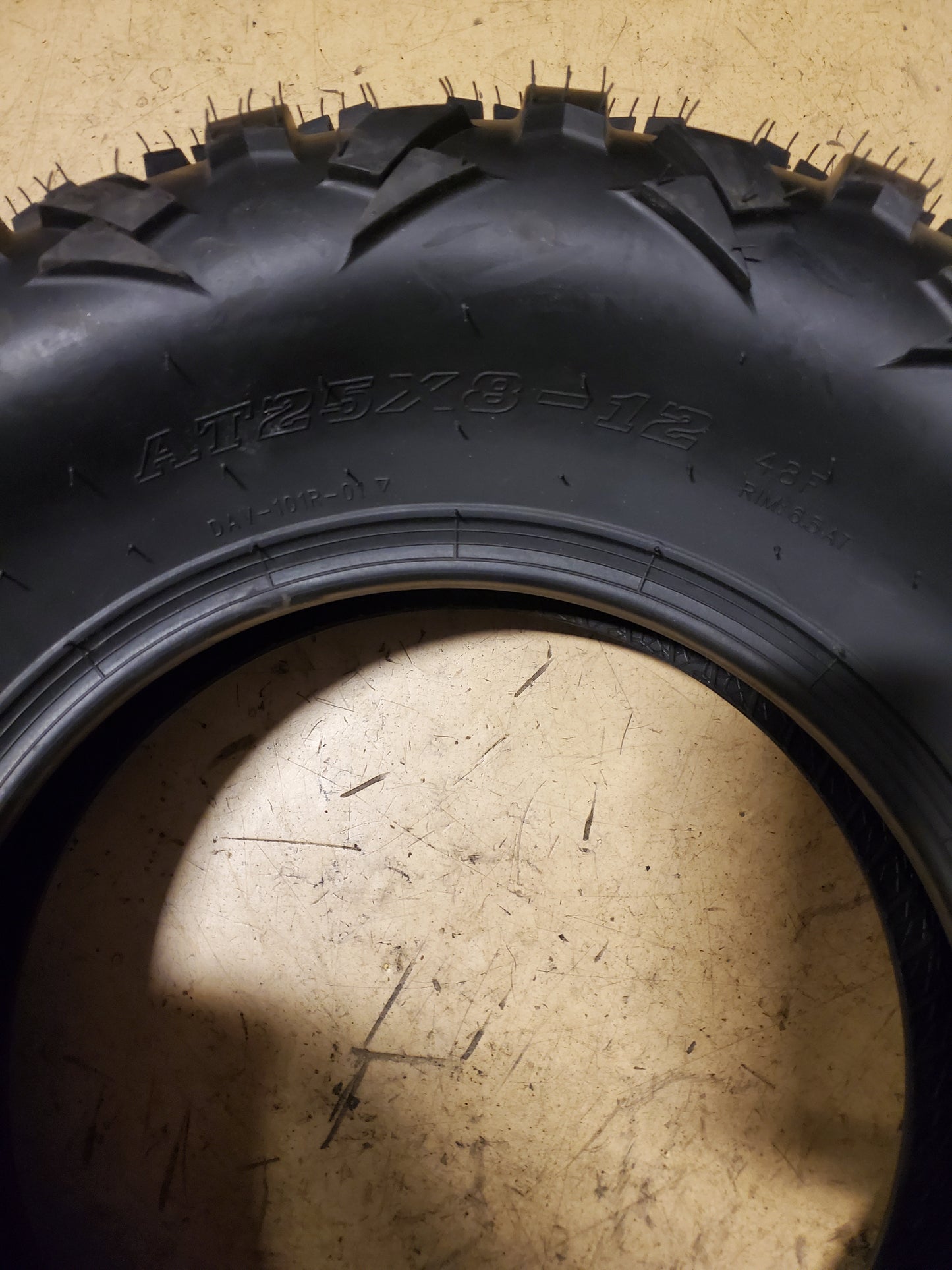 DUHOW BSW AT 25 9 12 48F 6PLY ATV/UTV TIRE D25912