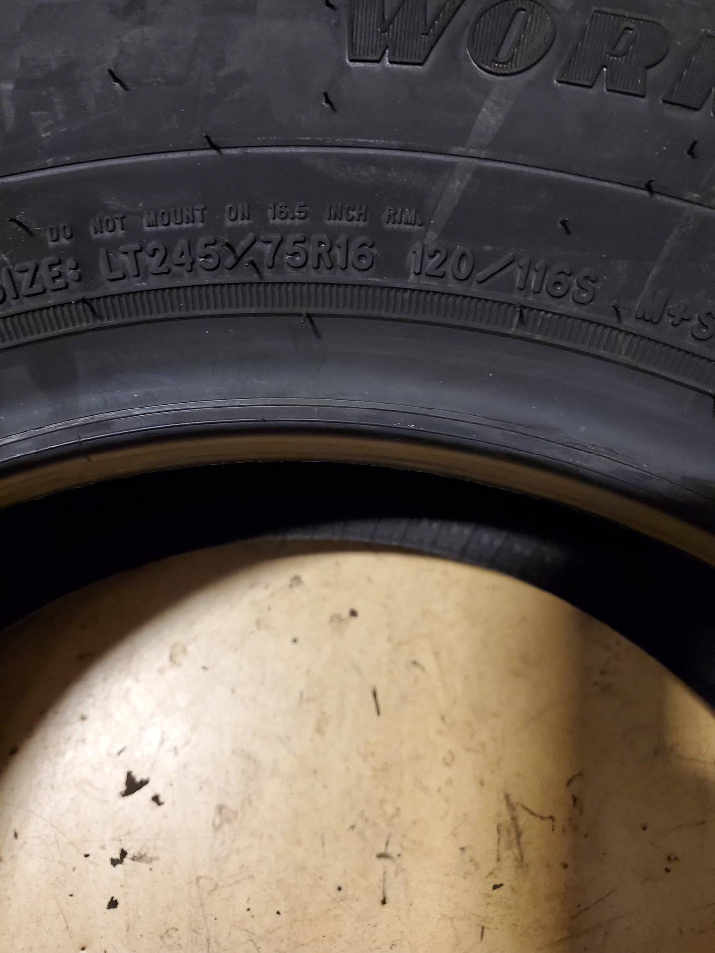 GOODYEAR WRANGLER WORKHORSE AT LT 245 75 16 120/116S ALL TERRAIN TIRE 481103855