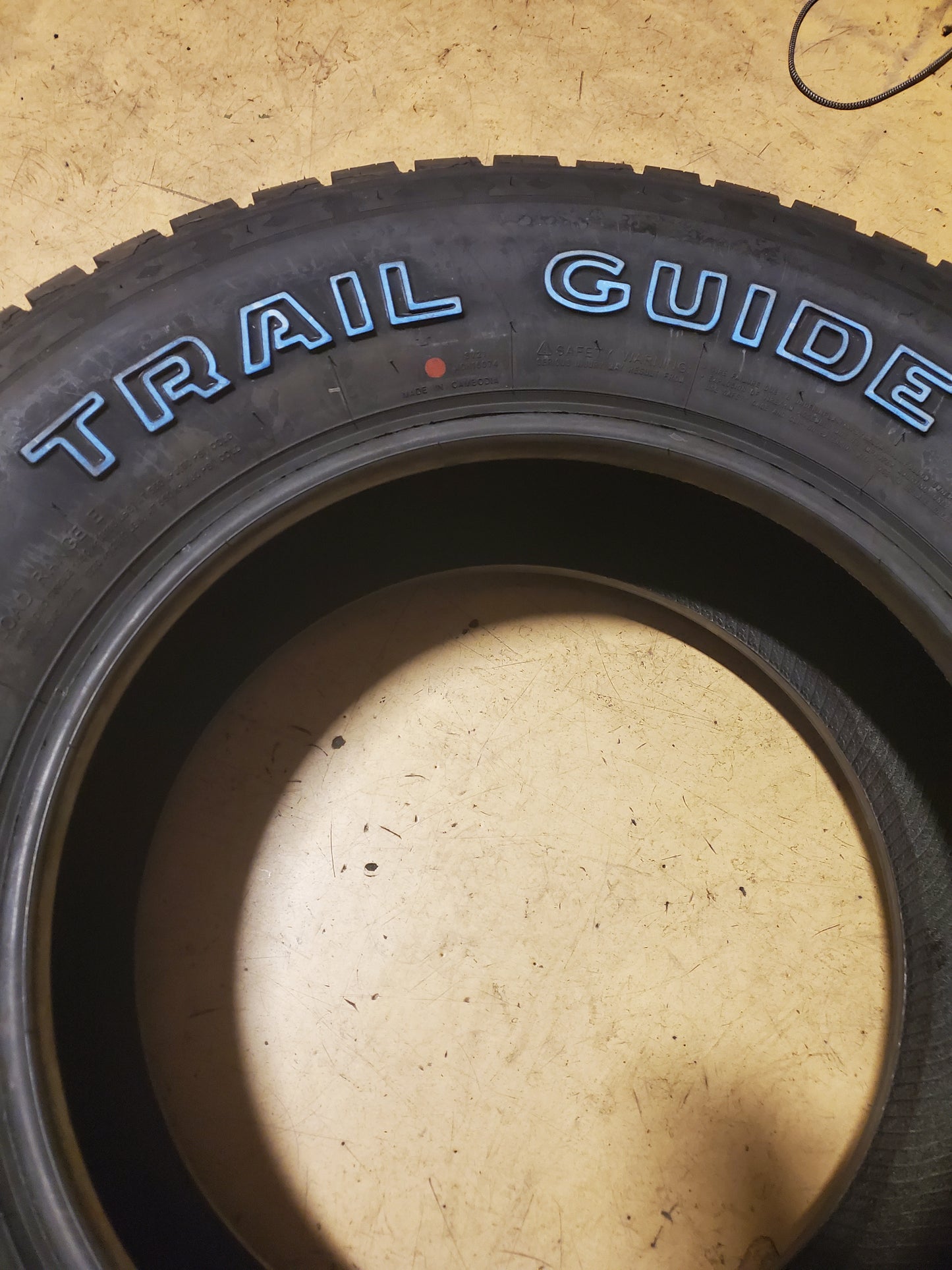 (KSL ONLY) 4 TRAIL GUIDE ALL TERRAIN RWL LT 265 70 17 121/118S LRE 10 PLY ALL TERRAIN TIRES TGT92