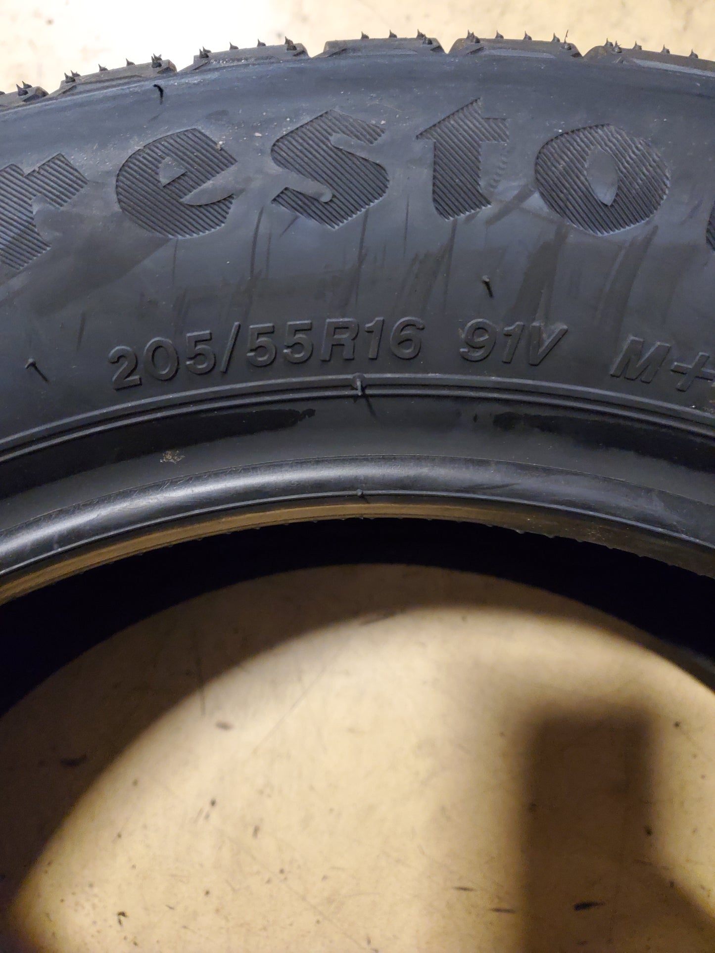 FIRESTONE WEATHERGRIP BSW P 205 55 16 91V ALL WEATHER TIRE 011568