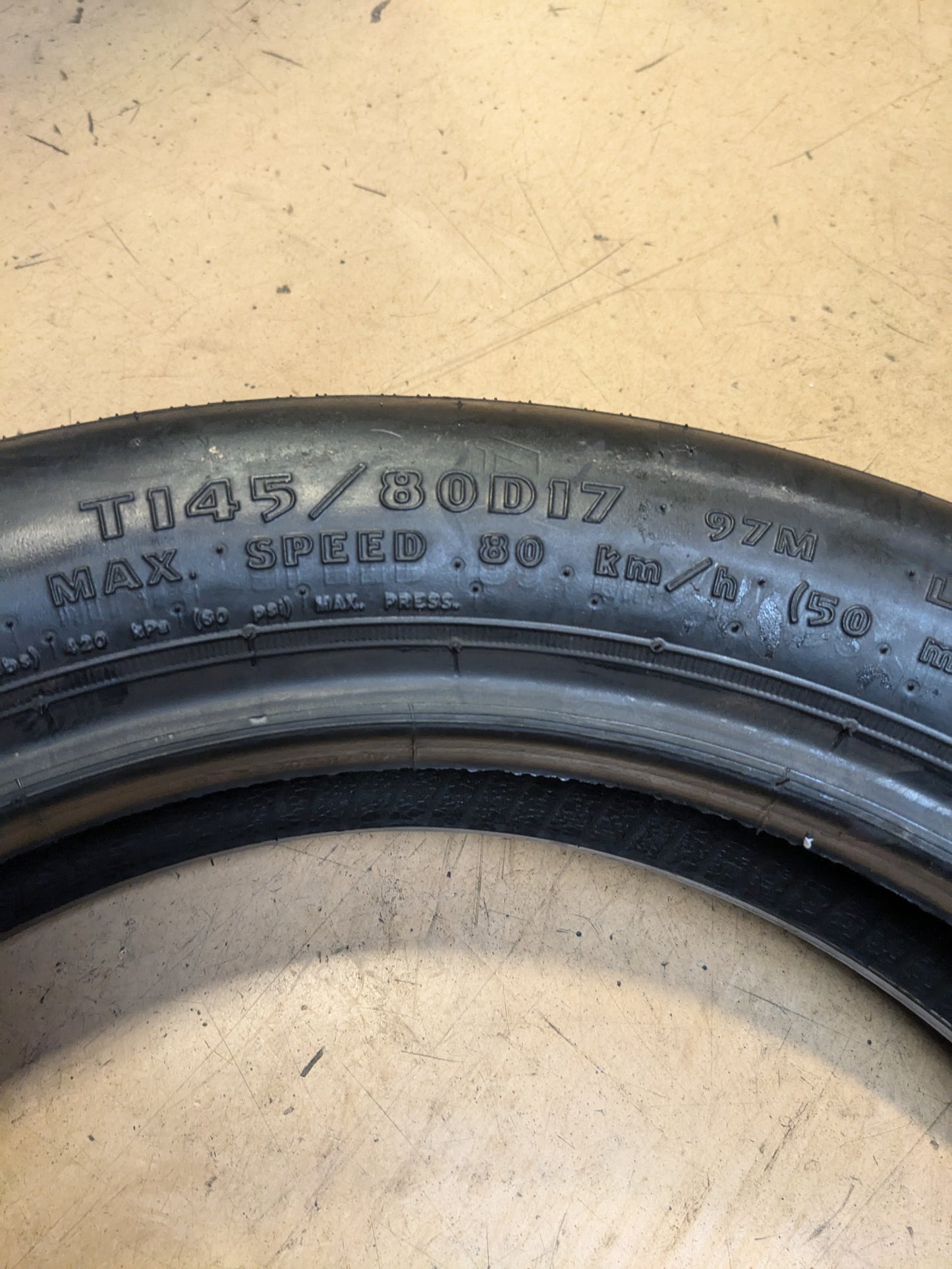 NOS GOODYEAR CONVENIENCE SPARE BSW T 145 80 17 97M TEMPORARY/COMPACT TIRE 818001262