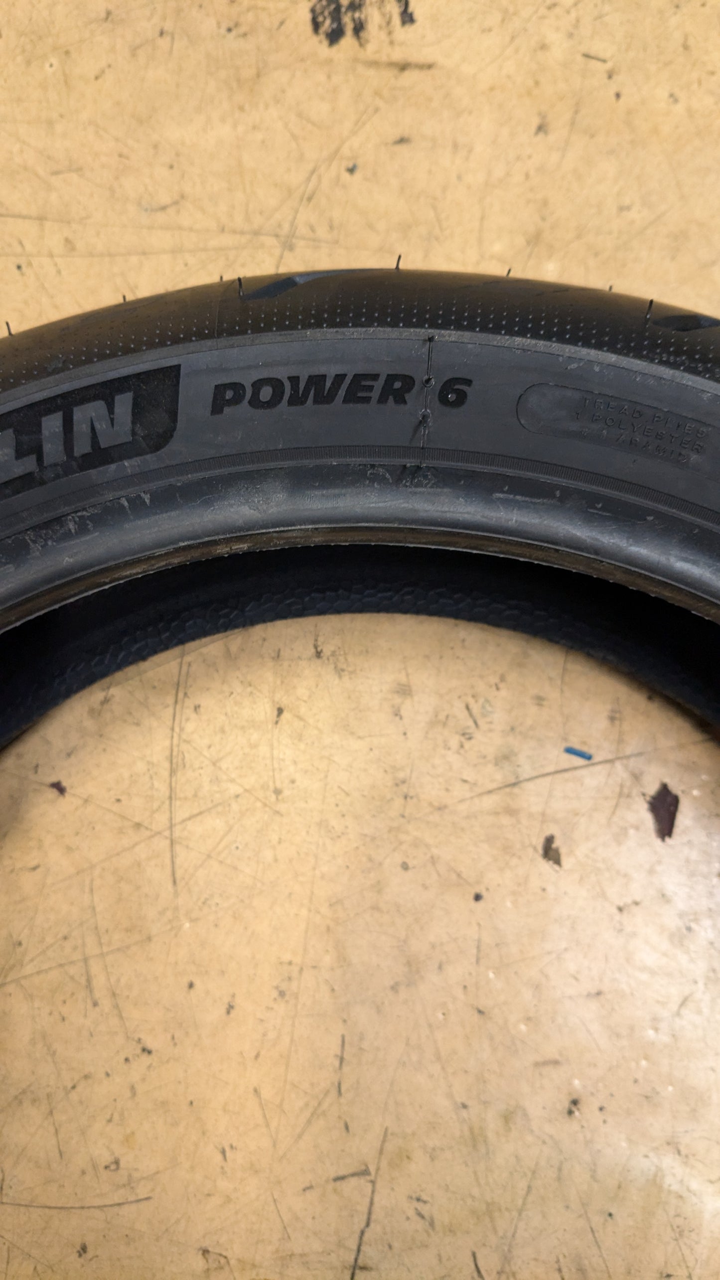 MICHELIN POWER 6 BSW P 180 55 17 73W REAR MOTORCYCLE TIRE 08968