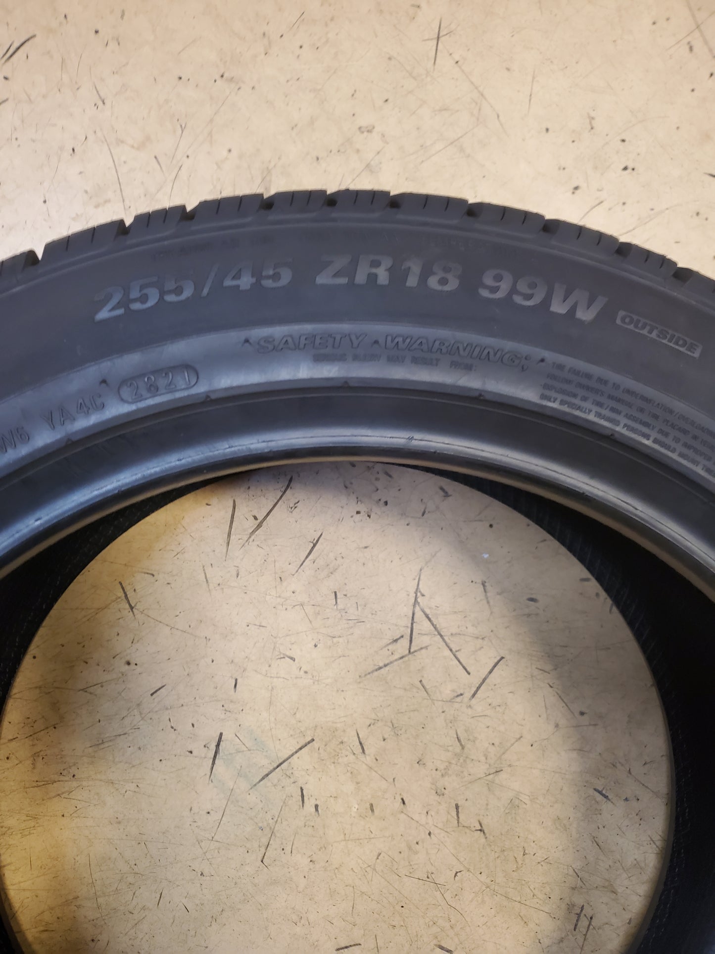 KUMHO SOLUS TA71 BSW P 255 45 18 99W ALL SEASON TIRE 2169813