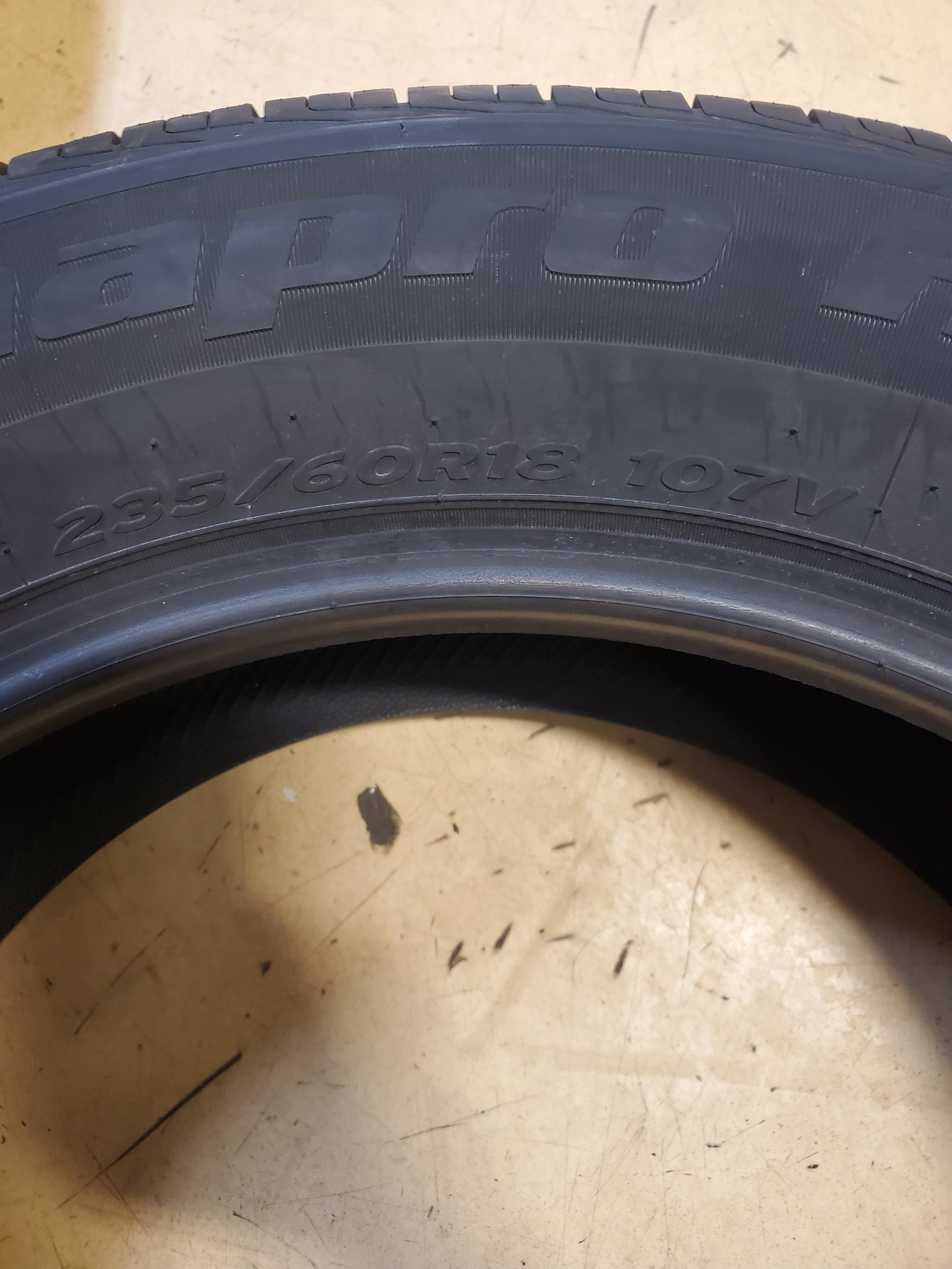 HANKOOK DYNAPRO HP2 BSW P 235 60 18 107V XL ALL SEASON TIRE 1014129