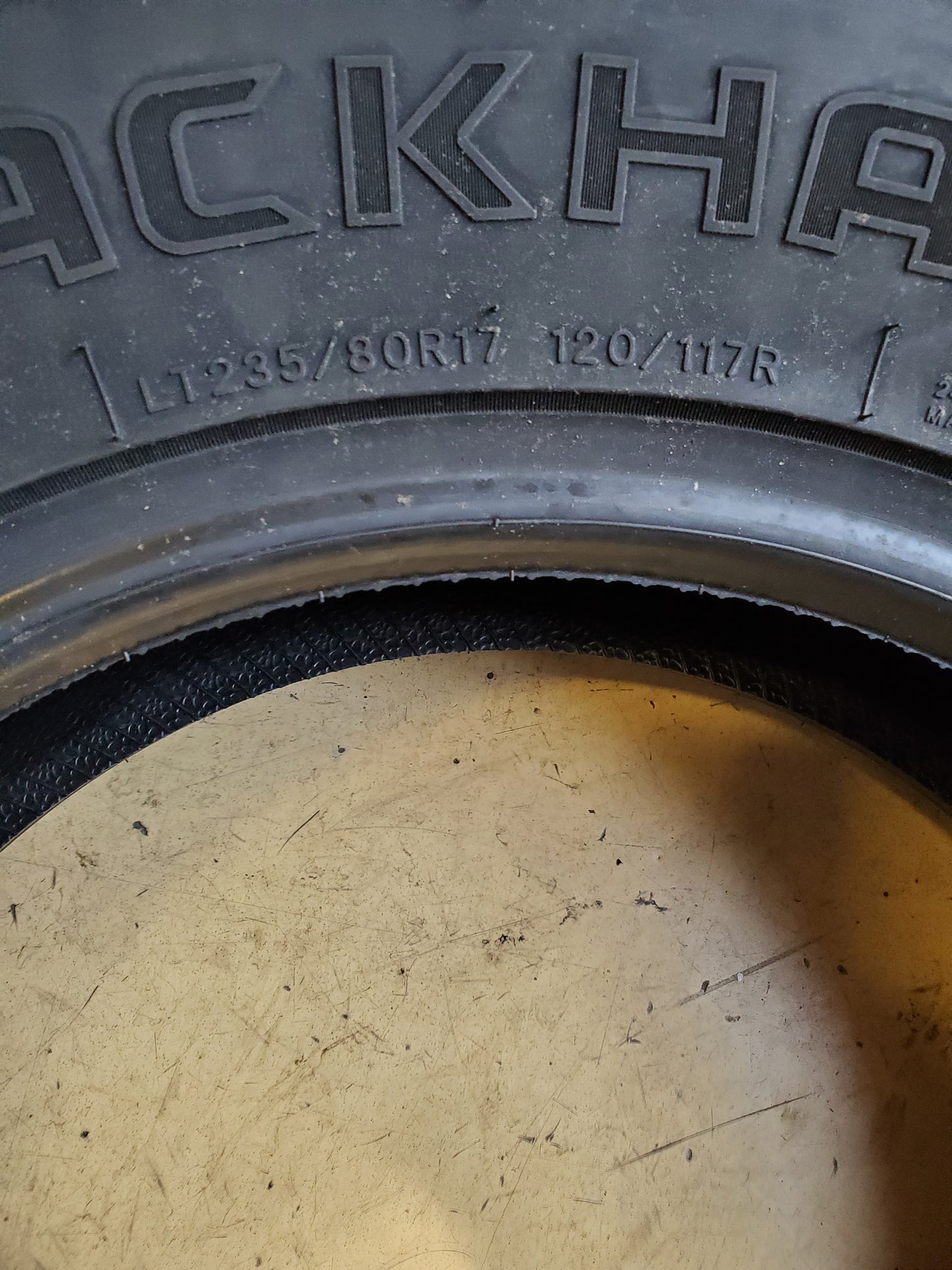 2 BLACKHAWK RIDGECRAWLER A/T LT 235 80 17 120/117R 10PLY ALL TERRAIN TIRE 4120865V