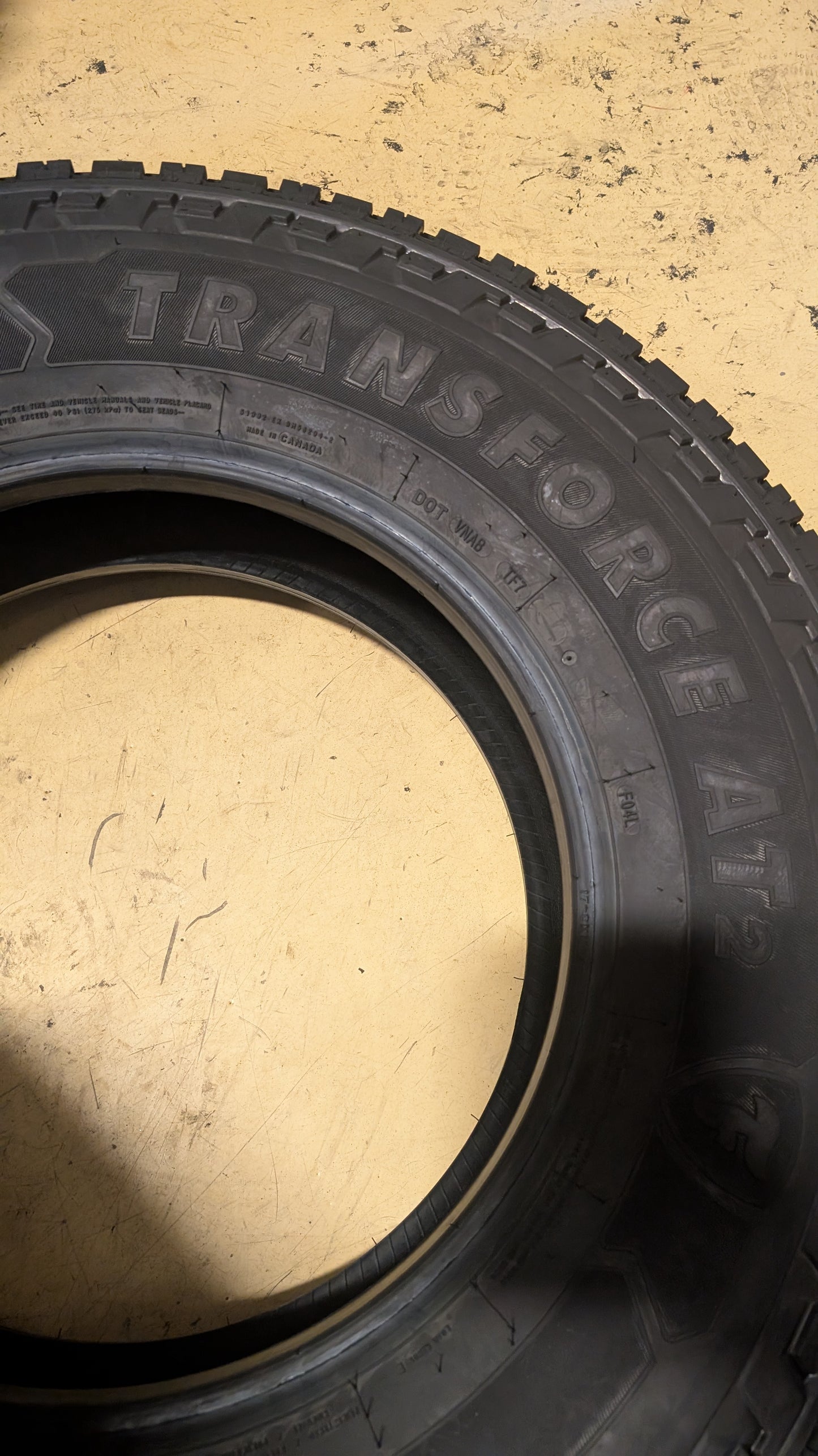 FIRESTONE TRANSFORCE AT2 BSW LT 235 80 17 120/117R ALL TERRAIN TIRE 000185