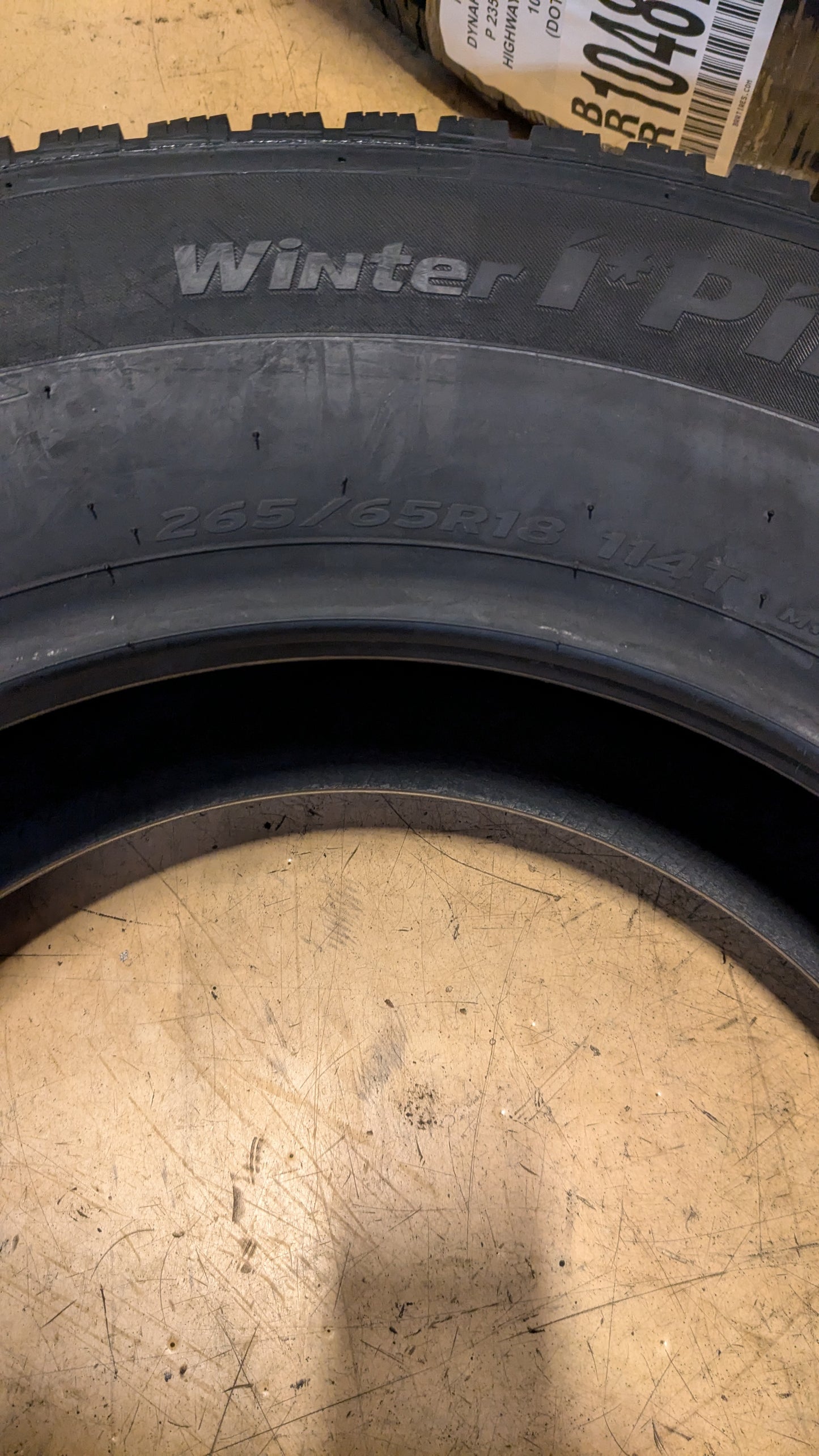 HANKOOK WINTER I PIKE X BSW P 265 65 18 114T WINTER TIRE 1028919