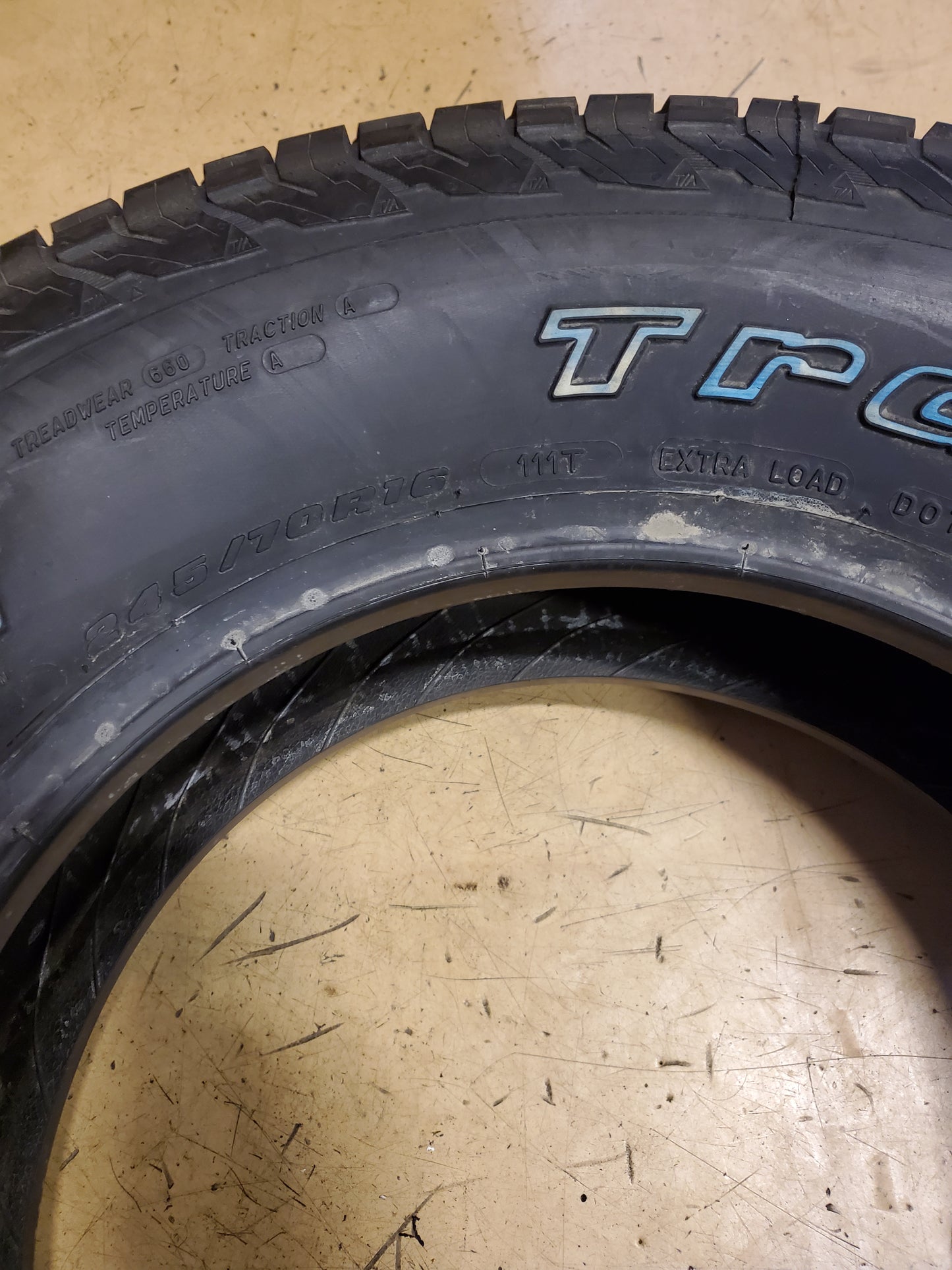 BFGOODRICH TRAIL-TERRAIN T/A OWL P 245 70 16 111T XL ALL TERRAIN TIRE 20333