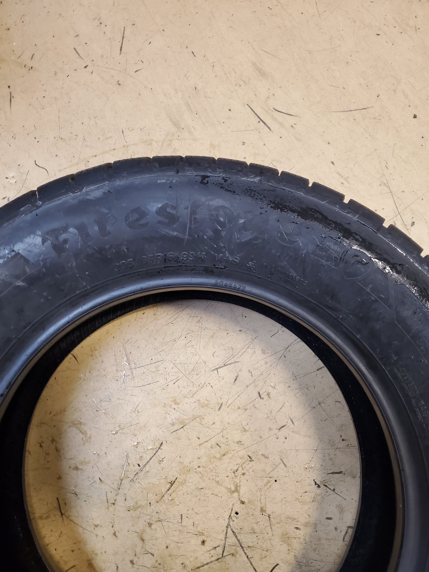 FIRESTONE WEATHERGRIP BSW P 205 65 15 99H XL ALL WEATHER TIRE 004417