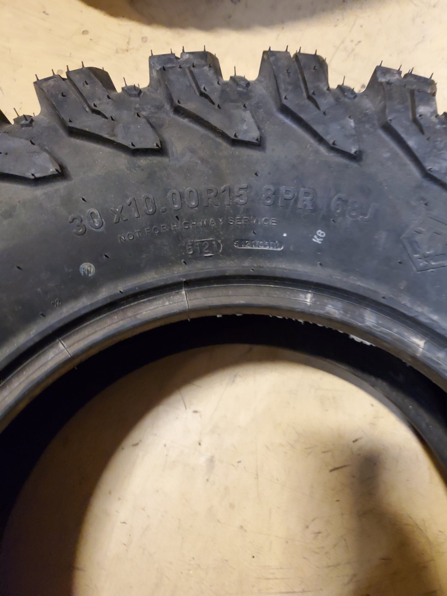 HERCULES TIS OFFROAD BSW 30 10 15 68J 8PLY ATV/UTV TIRE 98487