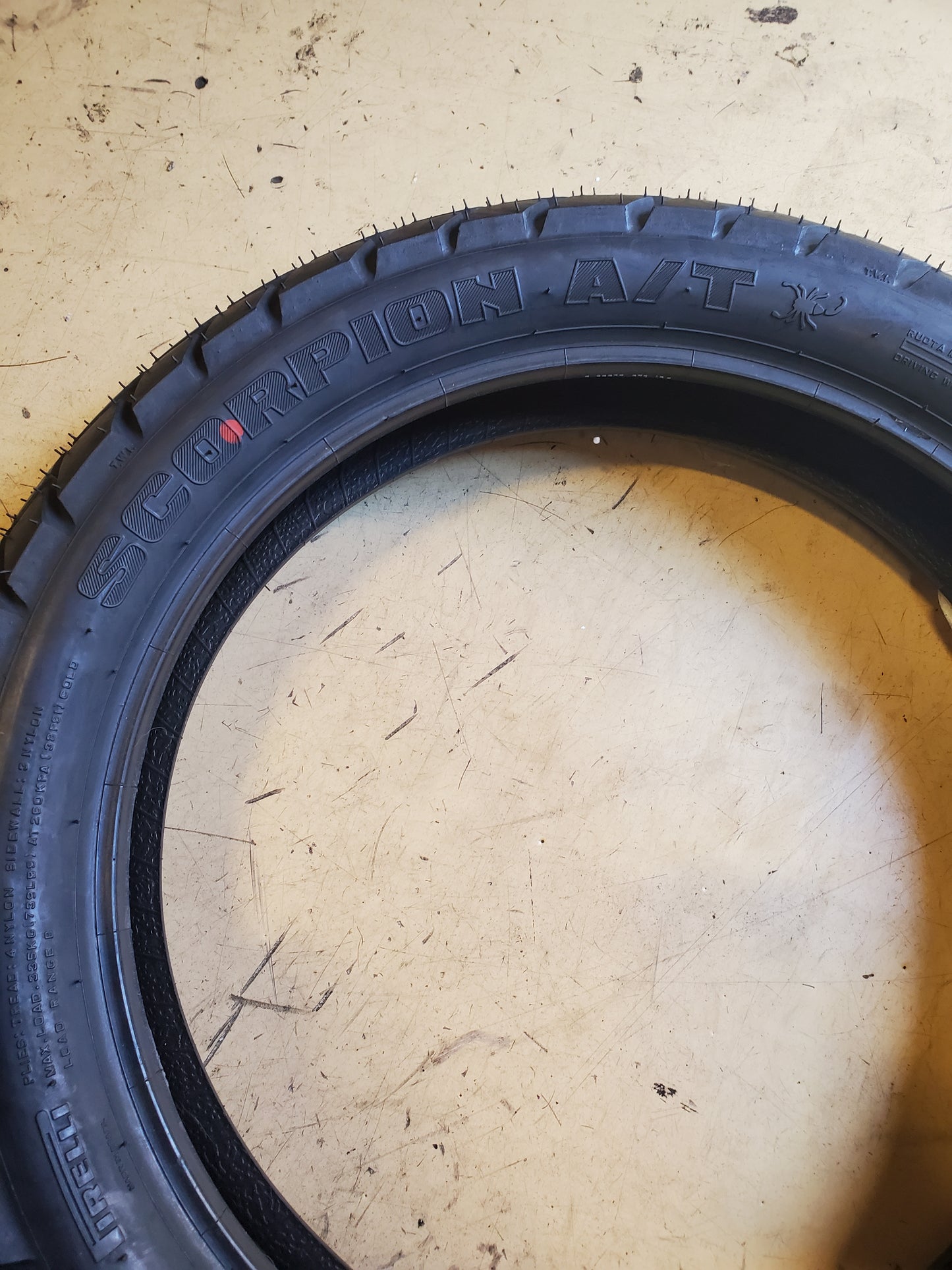 PIRELLI SCORPION MT90 A/T BSW 140 80 18 70S REAR MOTORCYCLE TIRE 1017100