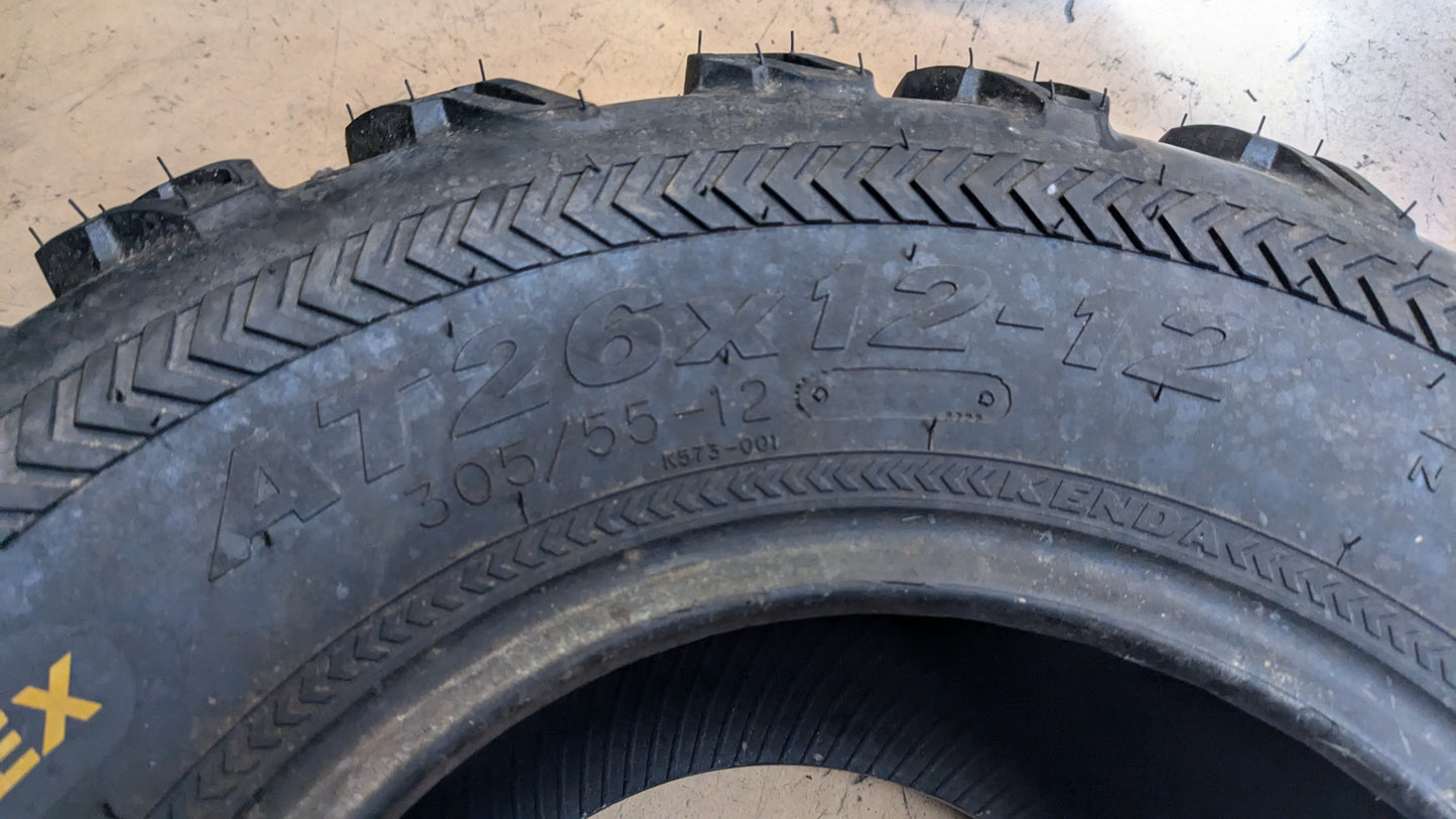 NOS KENDA BEAR CLAW EX BSW AT 26 12 12 6PLY ATV/UTV TIRE 085731299C1