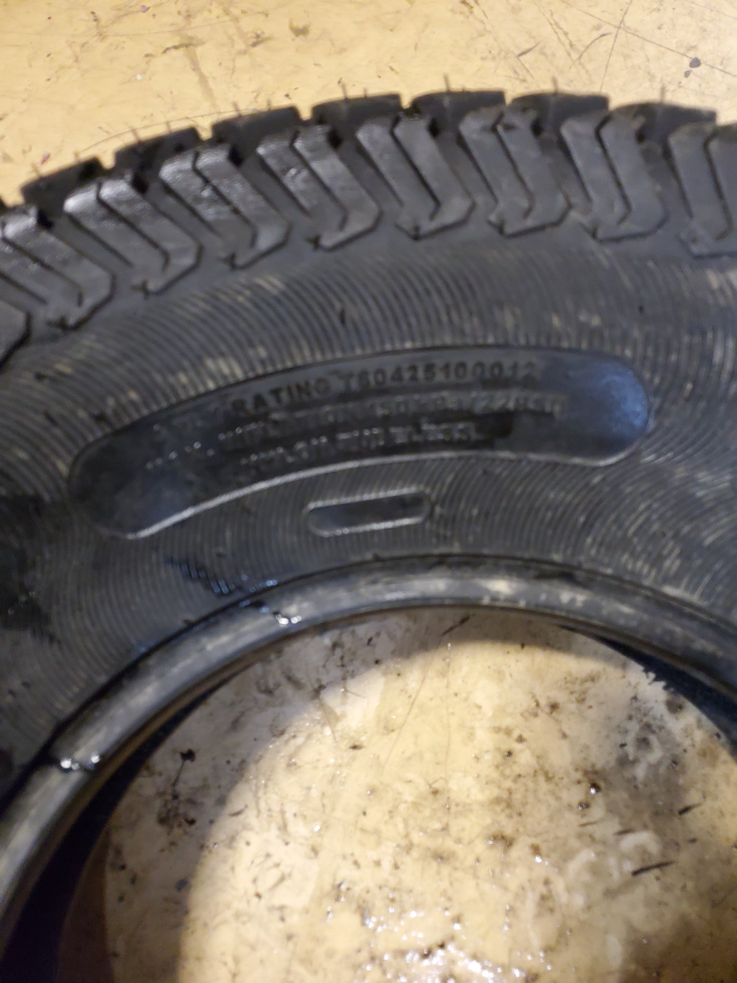 NOS OTR GRASS MASTER BSW 25 10 12 4PLY LAWN MOWER TIRE T80425100012