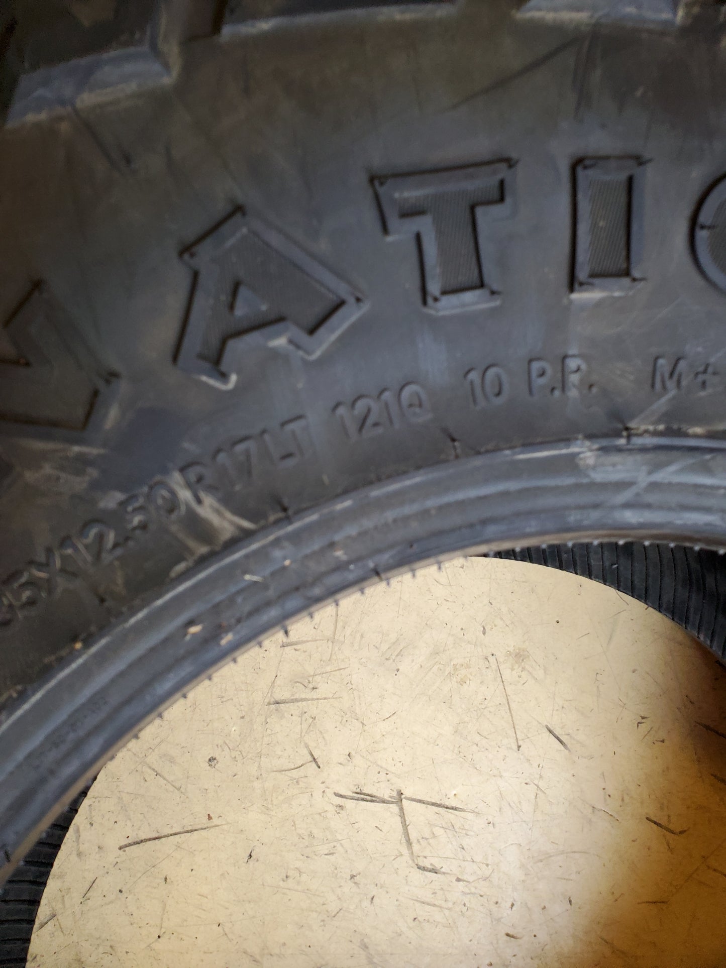 FIRESTONE DESTINATION M/T2 BSW LT 35 12.5 17 121Q 10PLY MUD TIRE TIRE 003810