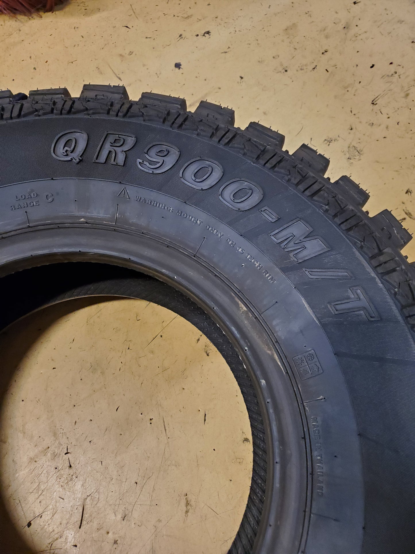 GLADIATOR QR900-M/T BSW LT 31 10.5 15 109Q 6PLY MUD TIRE 1932253151