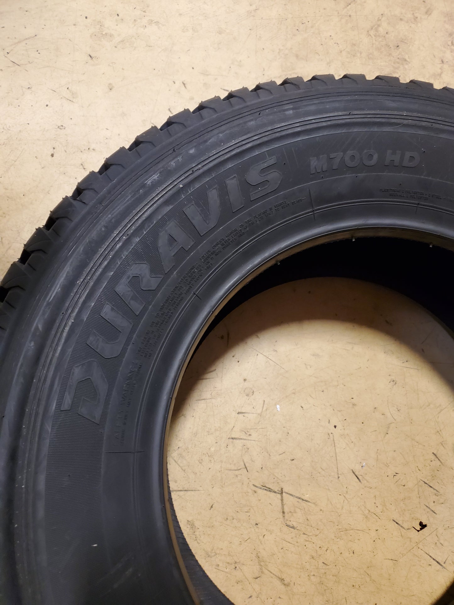 BRIDGESTONE DURAVIS M700 HD LT 265 70 17 121/118R 10PLY ALL TERRAIN TIRE 206276