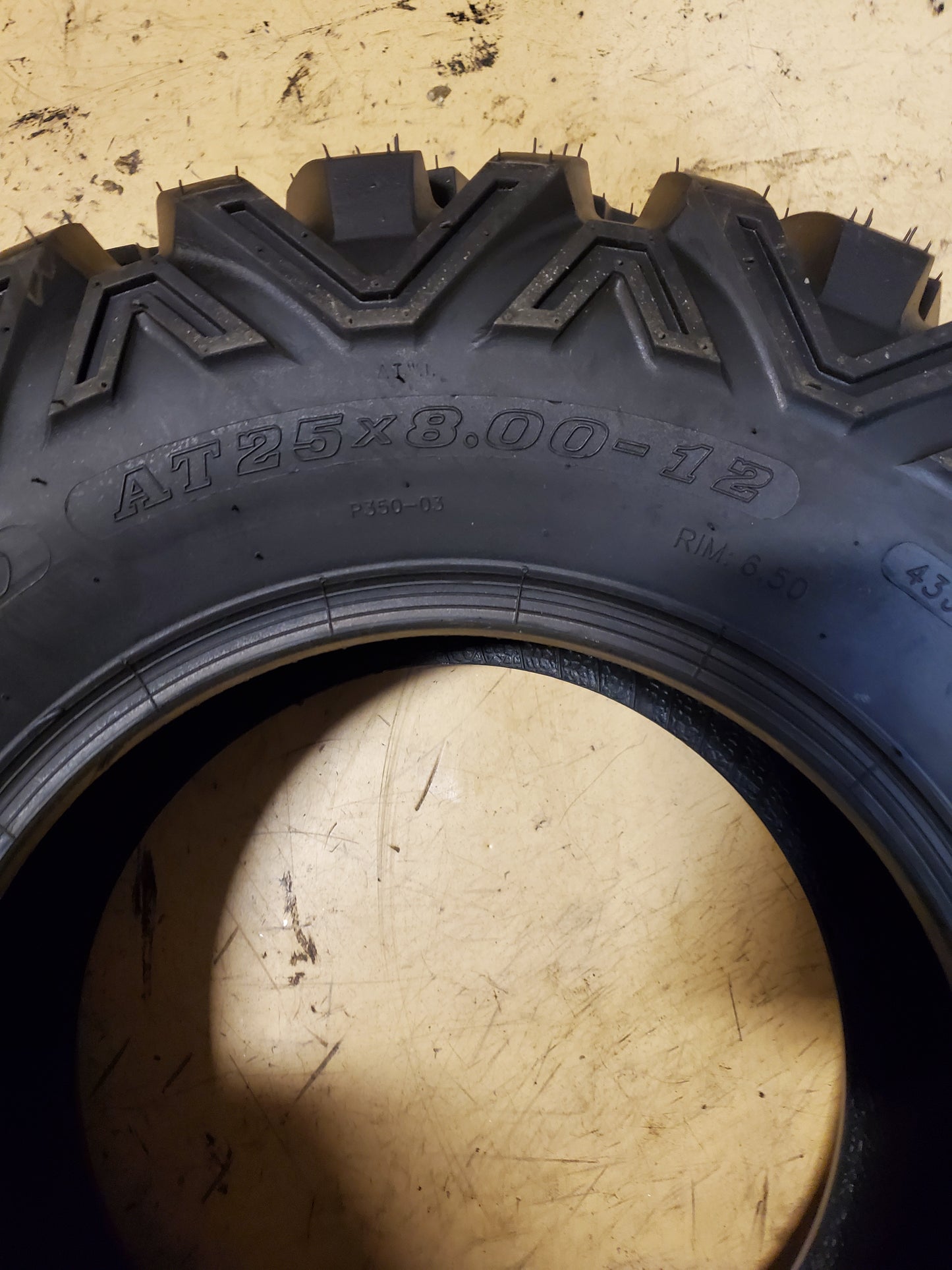 TUSK TRILOBITE BSW AT 25 8 12 6PLY ATV/UTV TIRE TT25812