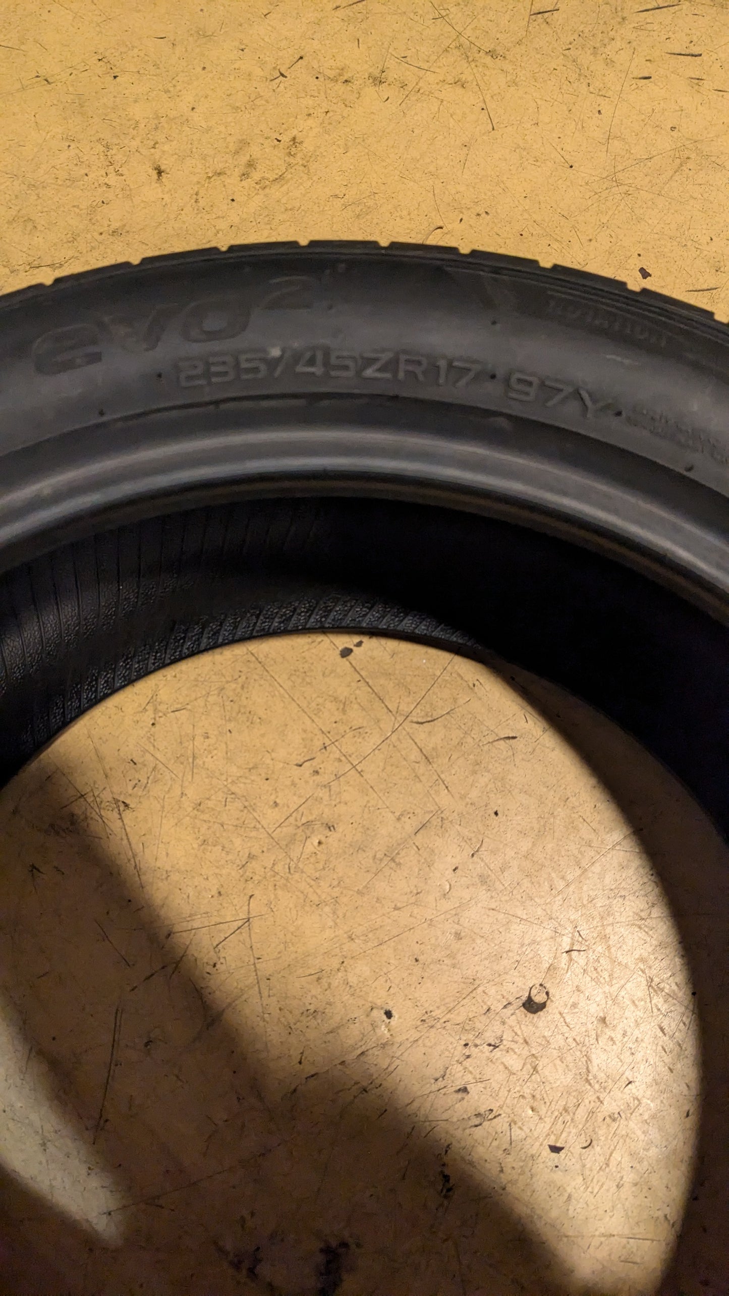 NOS HANKOOK VENTUS V12 EVO2 BSW P 235 45 17 97Y XL HIGHWAY TIRE 1015237