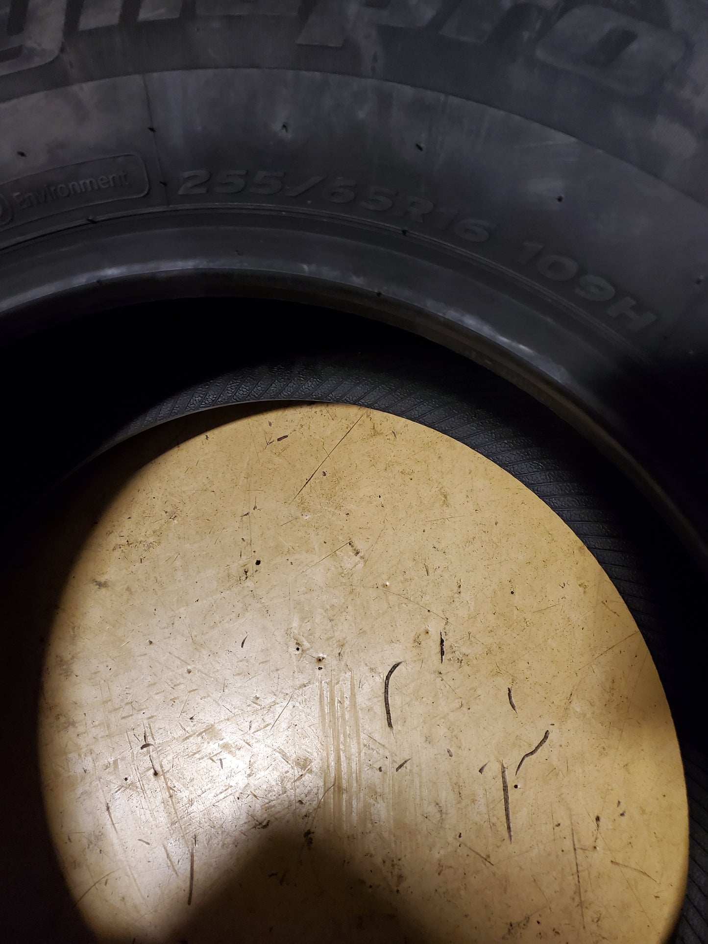 NOS HANKOOK DYNAPRO HP2 RA33 BSW P 255 65 16 109H ALL SEASON TIRE 1014138
